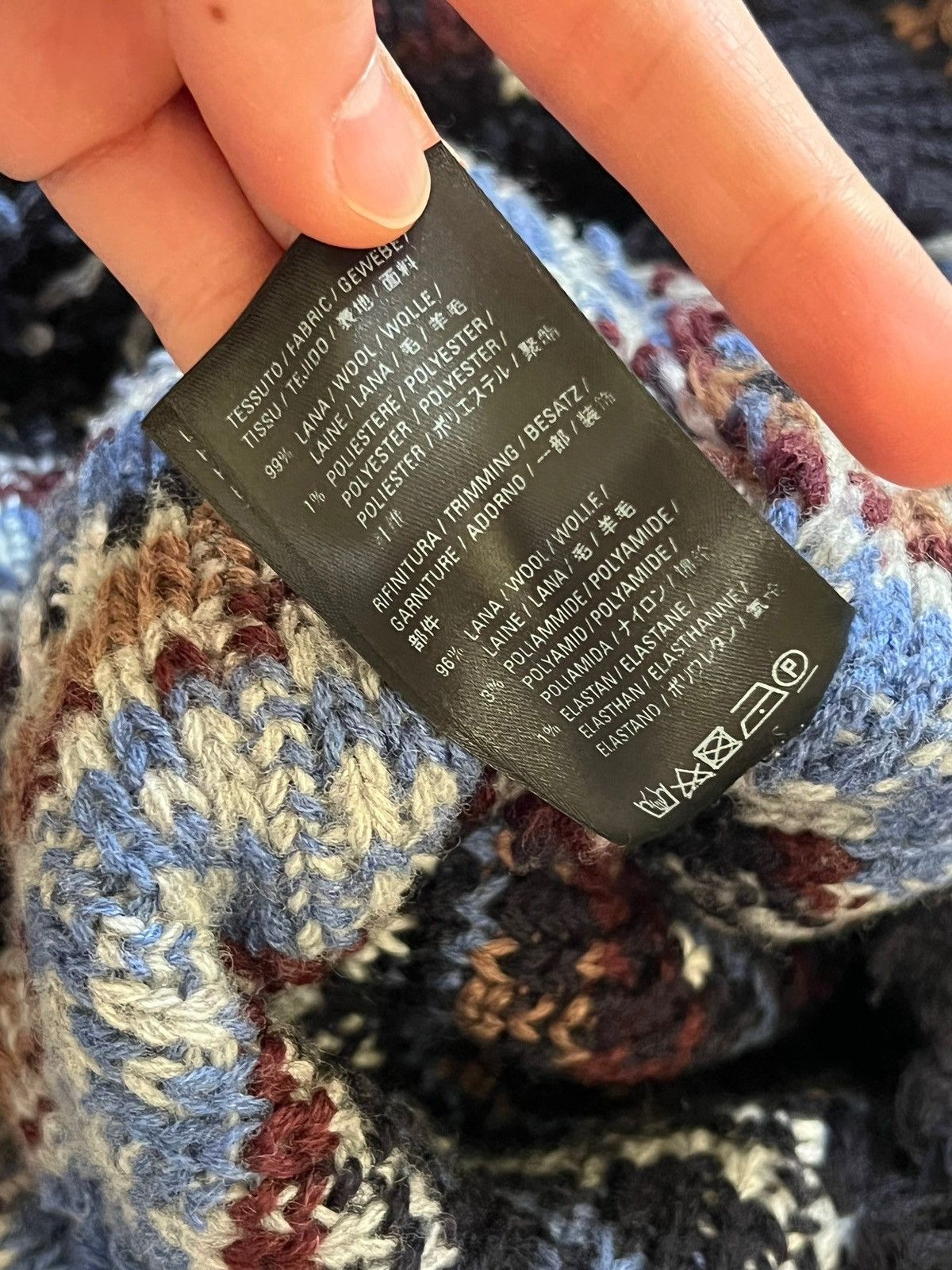 Balenciaga Afterworld Fair Isle Destroyed Knit Sweater Size US XS / EU 42 / 0 - 11 Thumbnail
