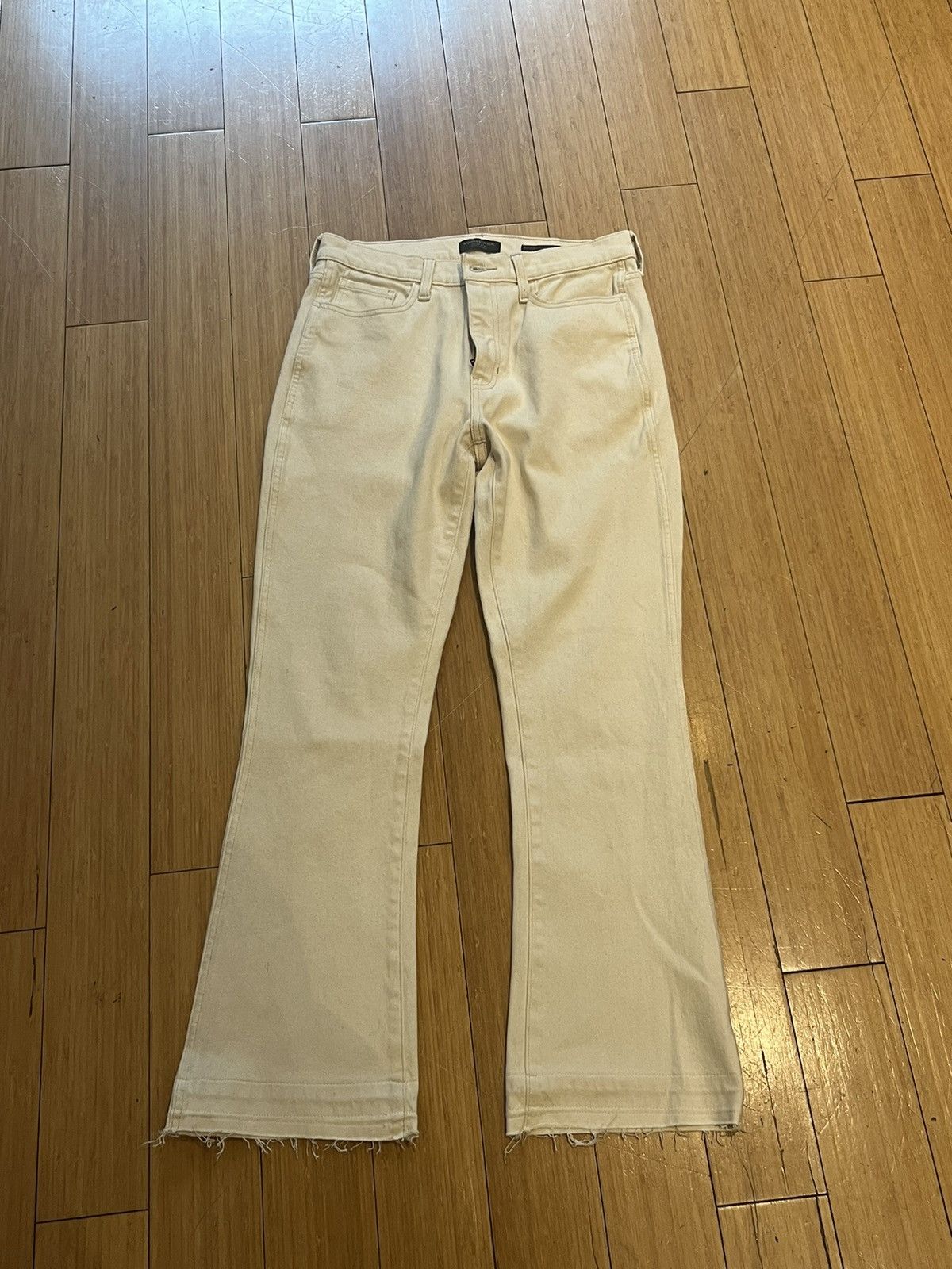 Banana Republic flared white jeans Size US 28 / EU 44 - 1 Thumbnail