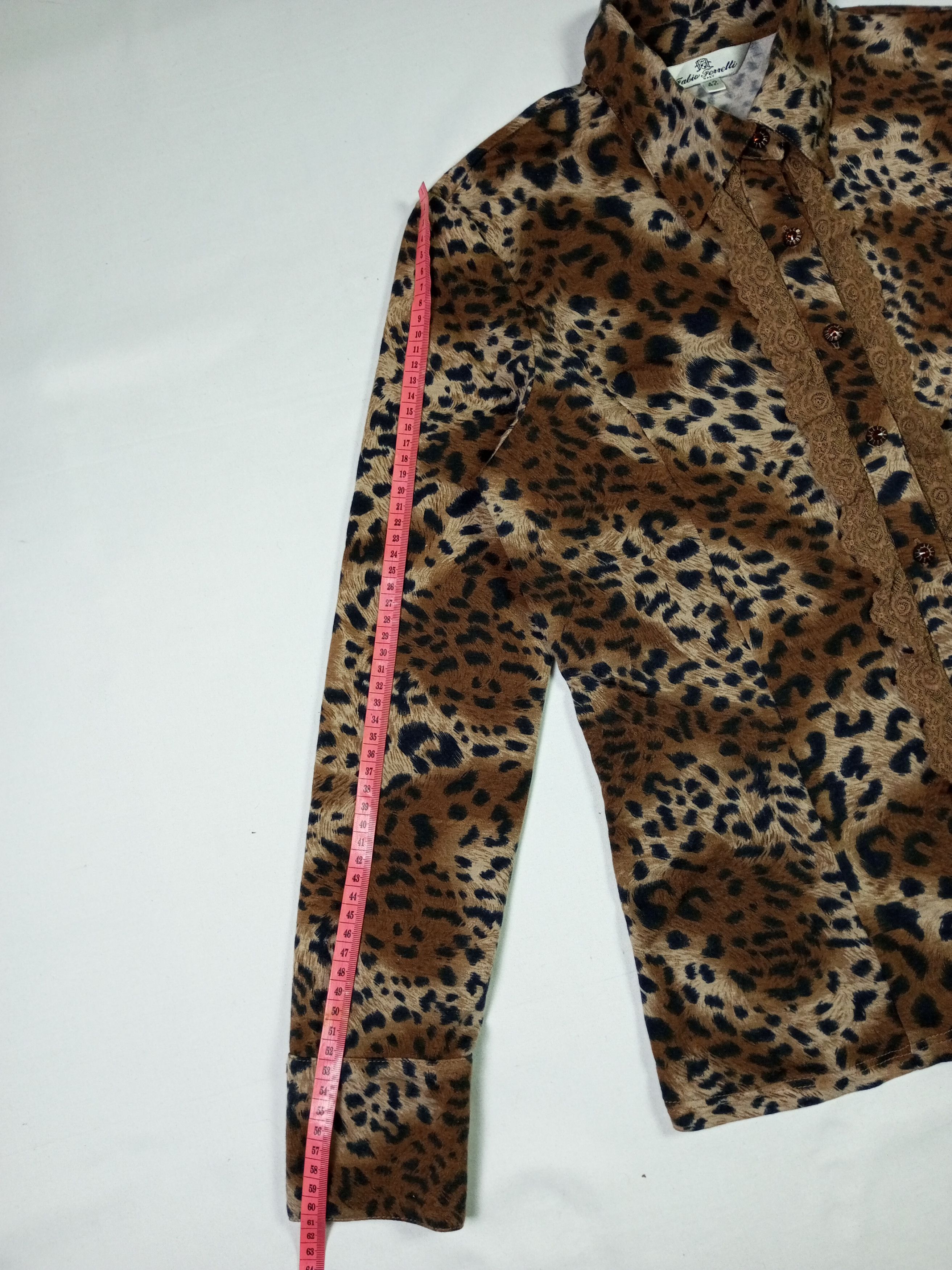 Designer × Japanese Brand Vintage leopard print button up blouses Size M / US 6-8 / IT 42-44 - 7 Thumbnail