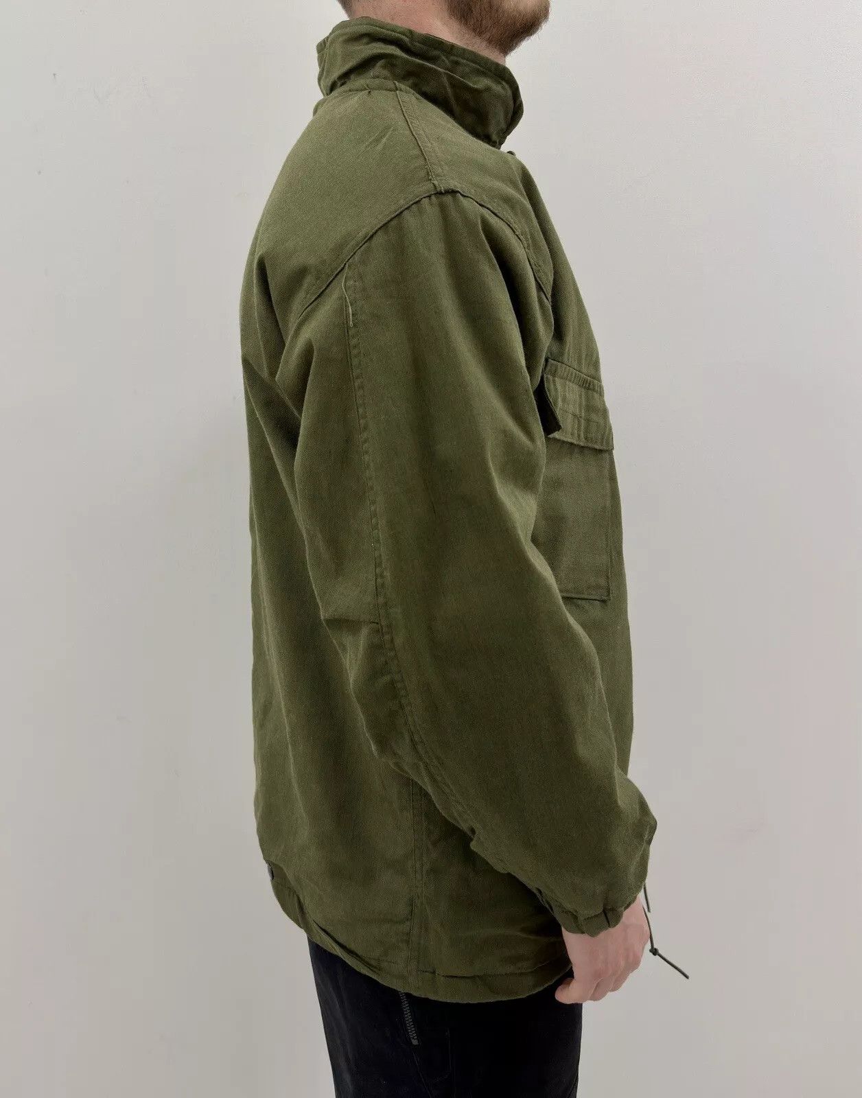 Vintage VINTAGE ARMY 1960s MILITARY MILITARIA JACKET SERVAL ZIP RARE Size US M / EU 48-50 / 2 - 6 Thumbnail