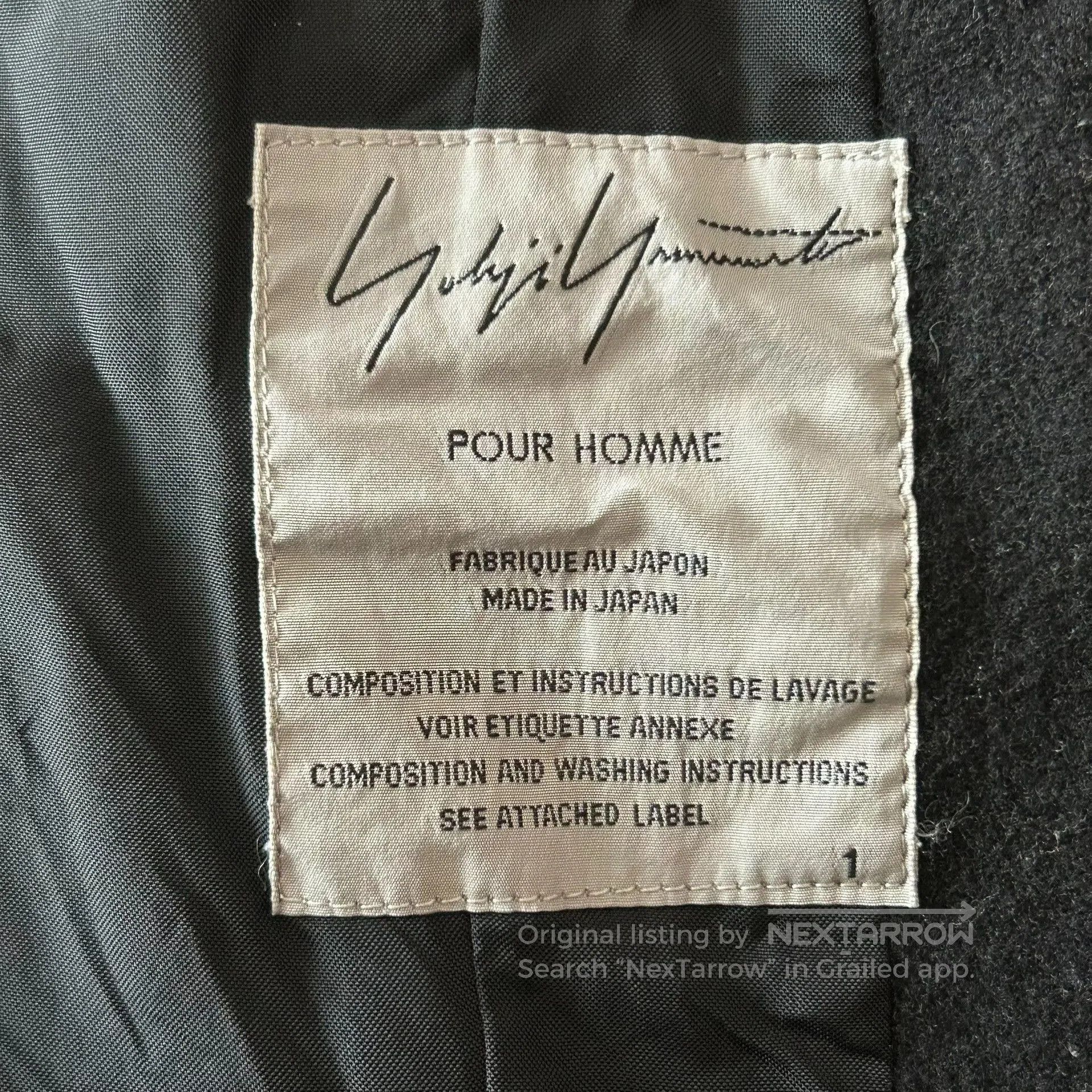 Yohji Yamamoto Yohji Yamamoto Zip Collar Blazer Jacket. Size US XS / EU 42 / 0 - 5 Thumbnail
