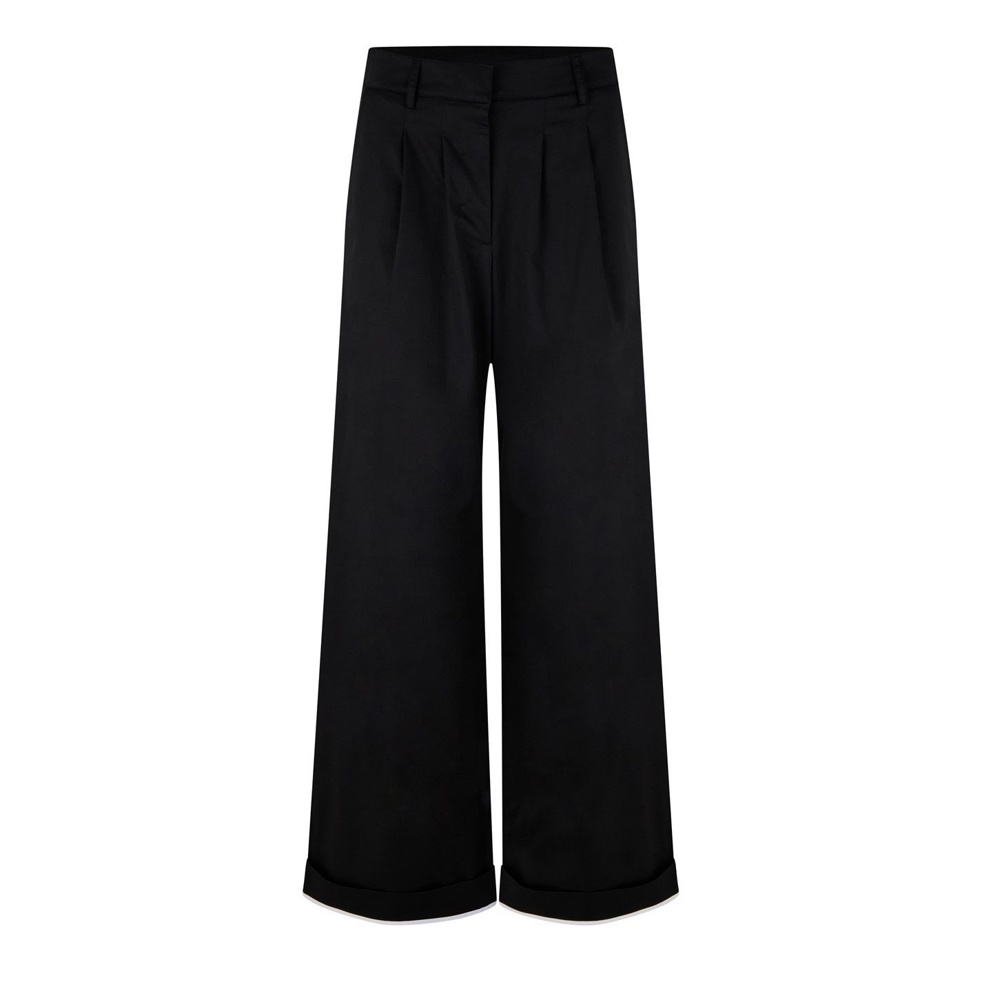 Palm Angels o1g2r1mq0325 Cuffed Trouser in Black Size 25" / US 0 / IT 36 - 1 Thumbnail