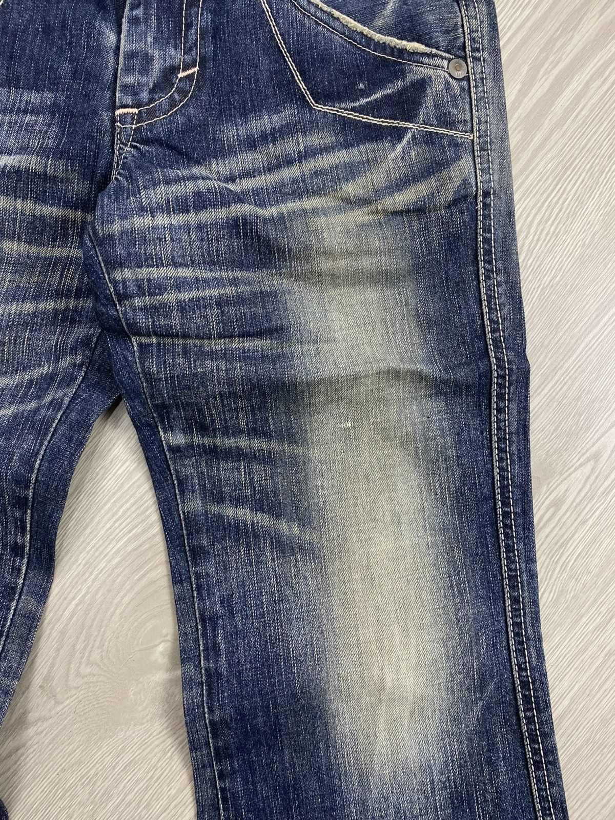 If Six Was Nine Vintage Edwin 503 Whiskered Punk Grunge Lgb Flared Jeans Size US 29 - 6 Thumbnail