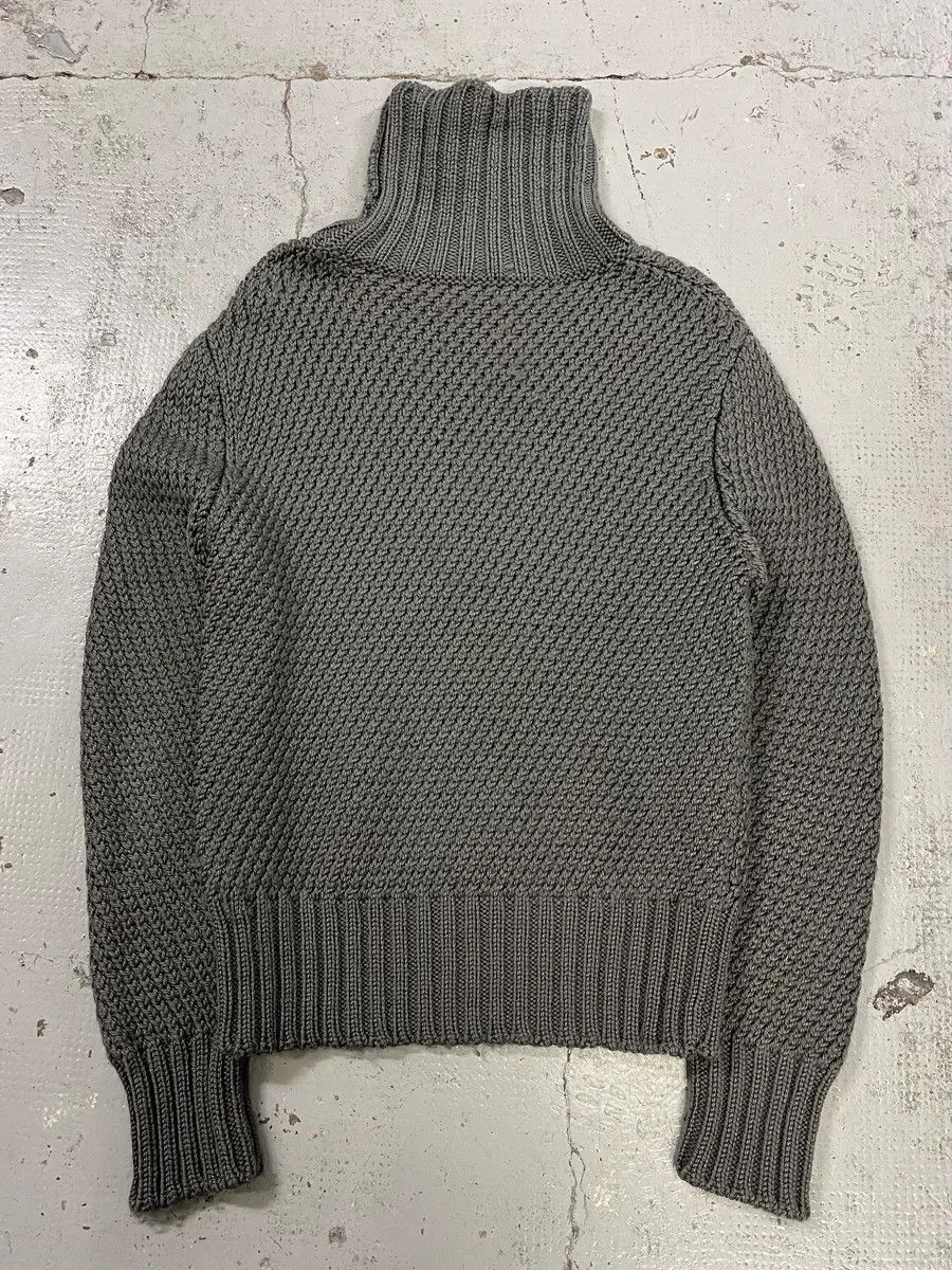 Gucci 2000s Gucci Wool Grey Knitted Turtleneck Sweater Size US M / EU 48-50 / 2 - 4 Thumbnail