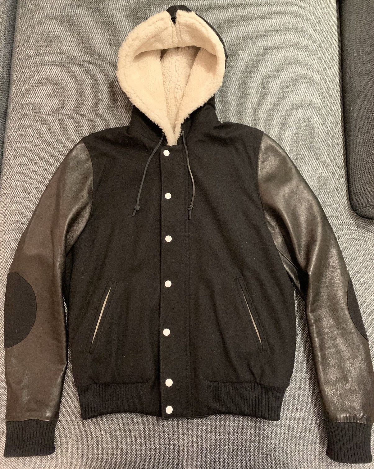 Band Of Outsiders Band of Outsiders leather hooded jacket Size US M / EU 48-50 / 2 - 3 Thumbnail