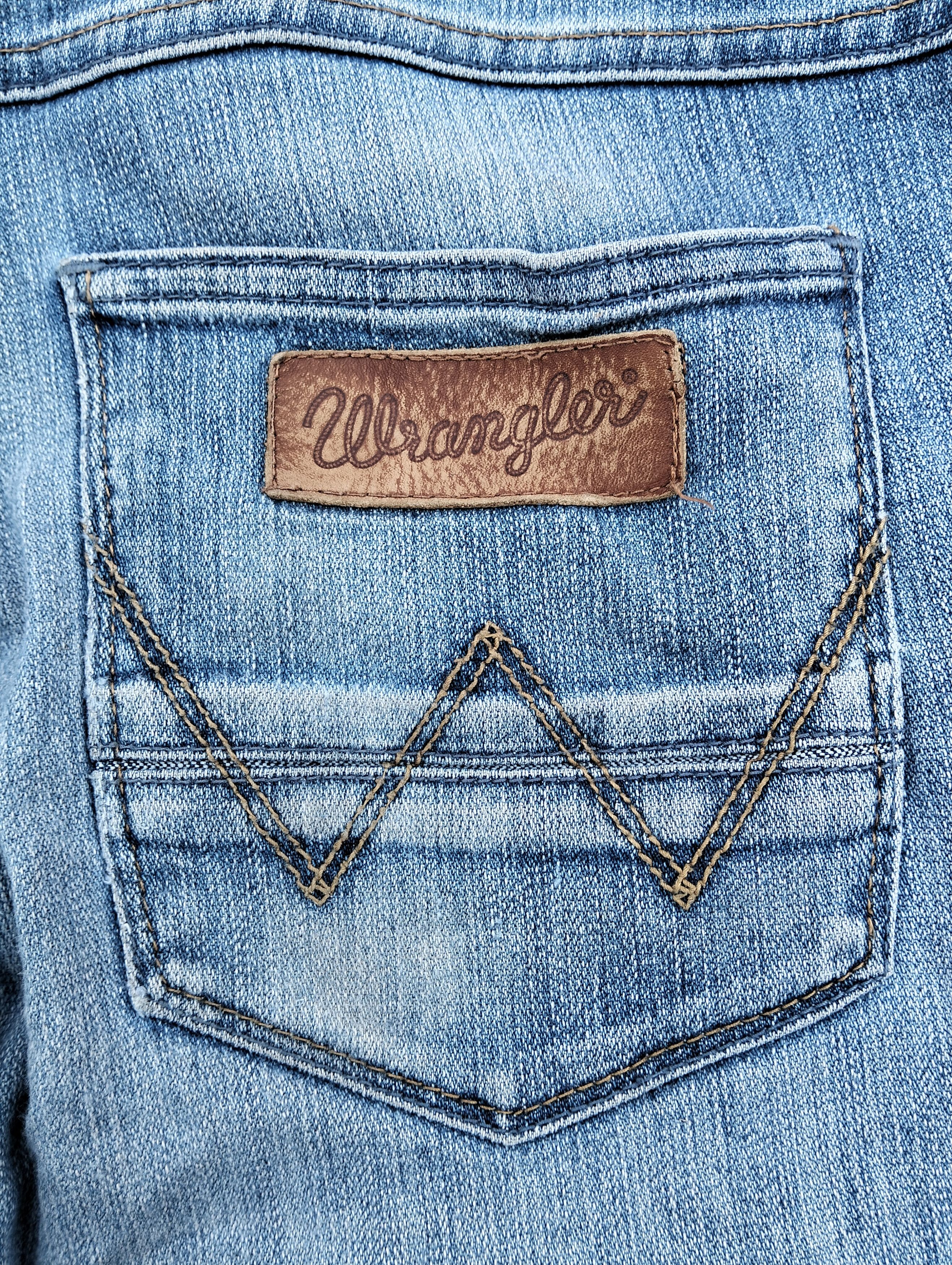 Vintage × Wrangler 🔥 90's Wrangler Spencer distressed Patched Jeans 🔥 Size US 34 / EU 50 - 7 Thumbnail