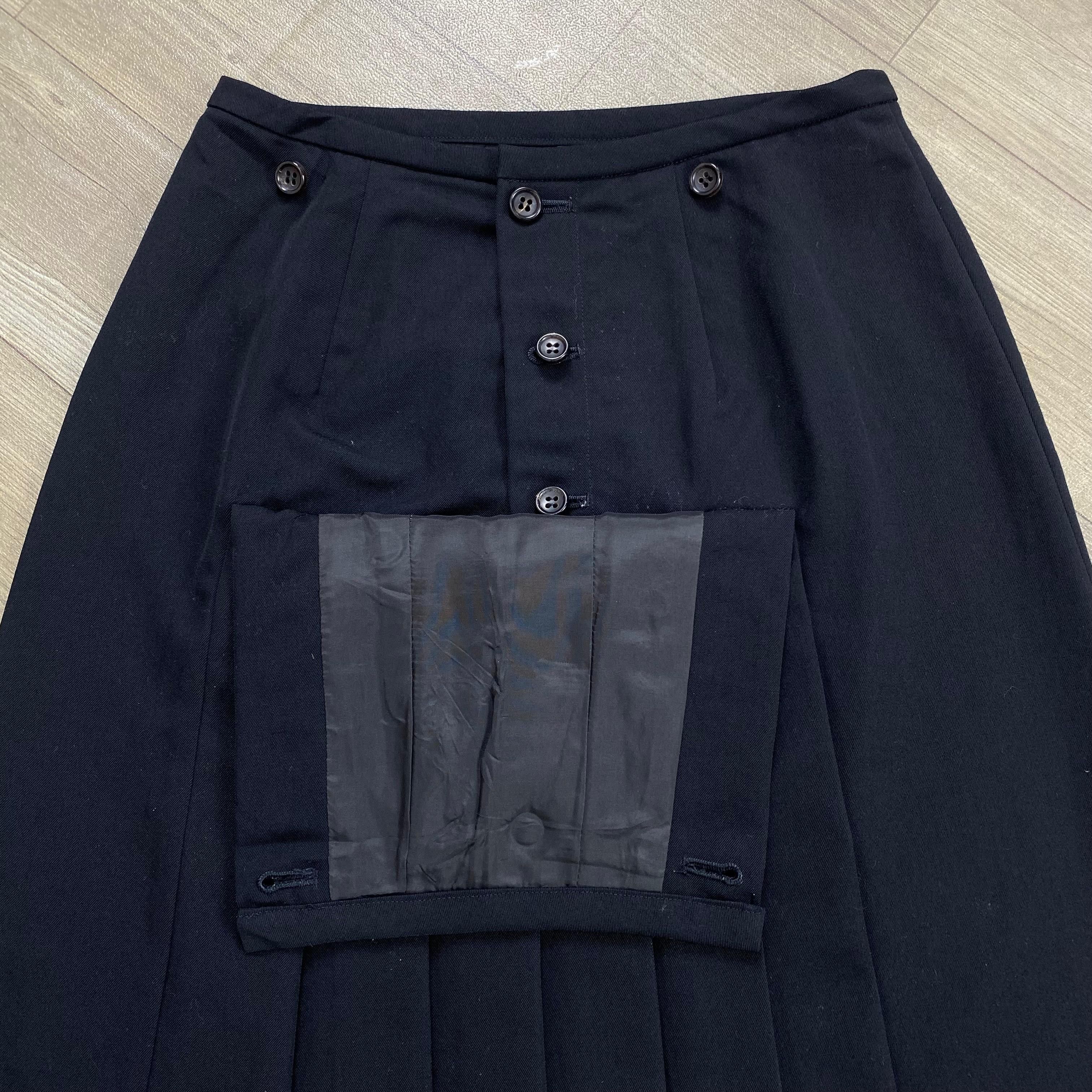 Comme des Garcons 💥 VTG Tricot Comment Des Garcons Midi Skirts AD1989 Size 24" / US 00 / IT 34 - 2 Thumbnail