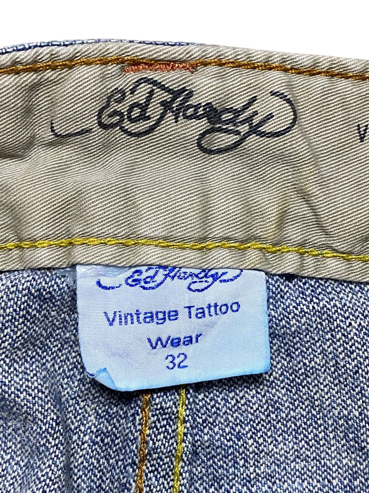 Christian Audigier Vintage Tatto Wear Ed Hardy Tiger Jeans Size US 33 - 16 Thumbnail