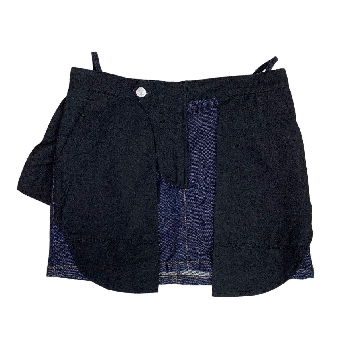 image of Helmut Lang Austrian Fashion Designer Helmut Lang Skirt Jean in Black, Women's (Size 28)