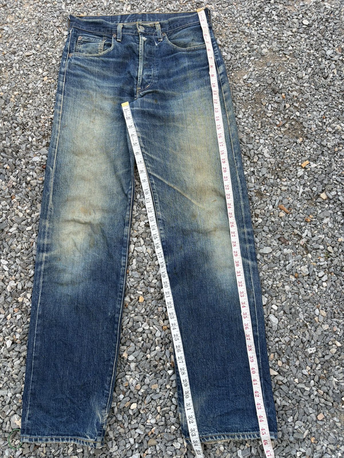 Kapital VINTAGE LEVIS 503B BIG E SELVEDGE RUSTY DISTRESSED DENIM Size US 32 / EU 48 - 19 Thumbnail