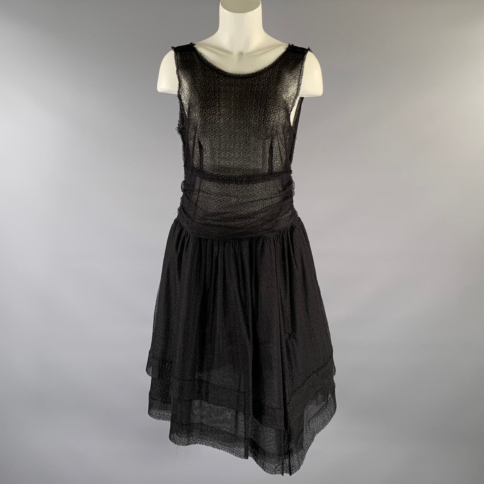 Fendi FENDI Size S Black ca0055499 A-Line Knee-Length Dress Size S / US 4 / IT 40 - 1 Thumbnail
