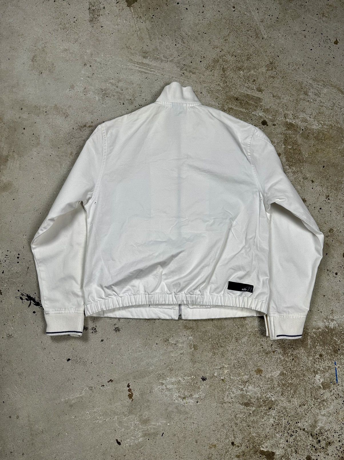 Nike × Vintage Vintage Y2K Nike White Cropped Light Jacket Harrington Style Size US S / EU 44-46 / 1 - 2 Thumbnail