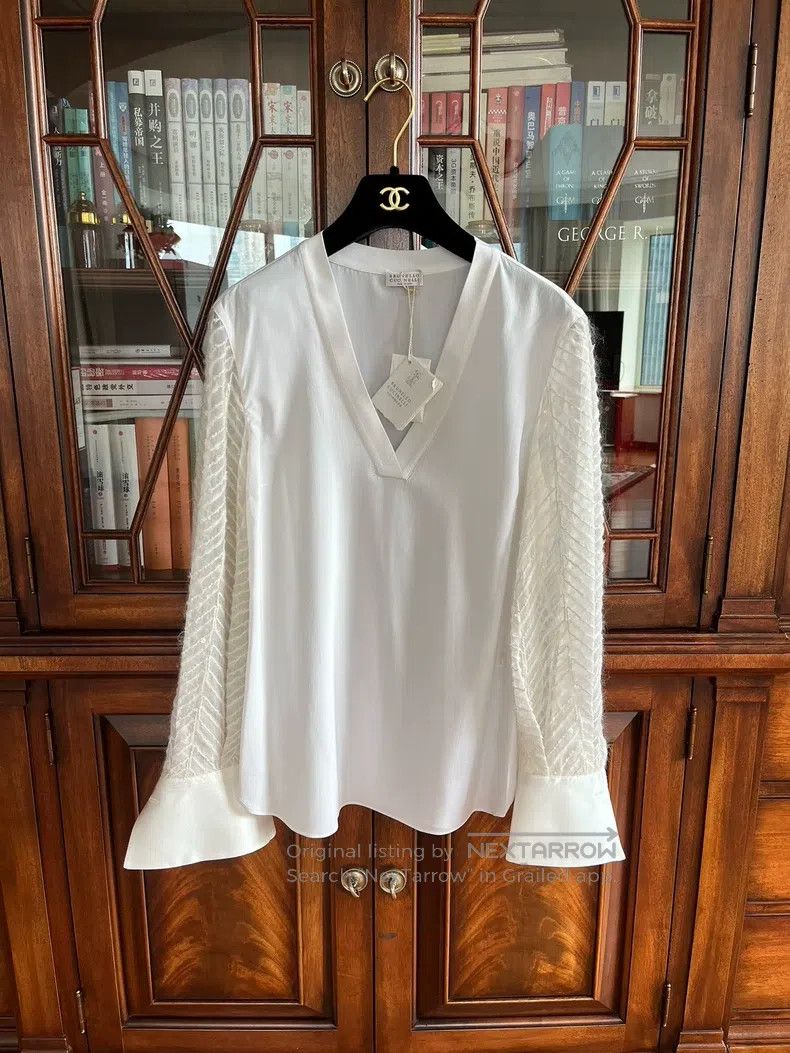 Other Brunello Cucinelli White Heavy Shirt Size XS / US 0-2 / IT 36-38 - 1 Thumbnail