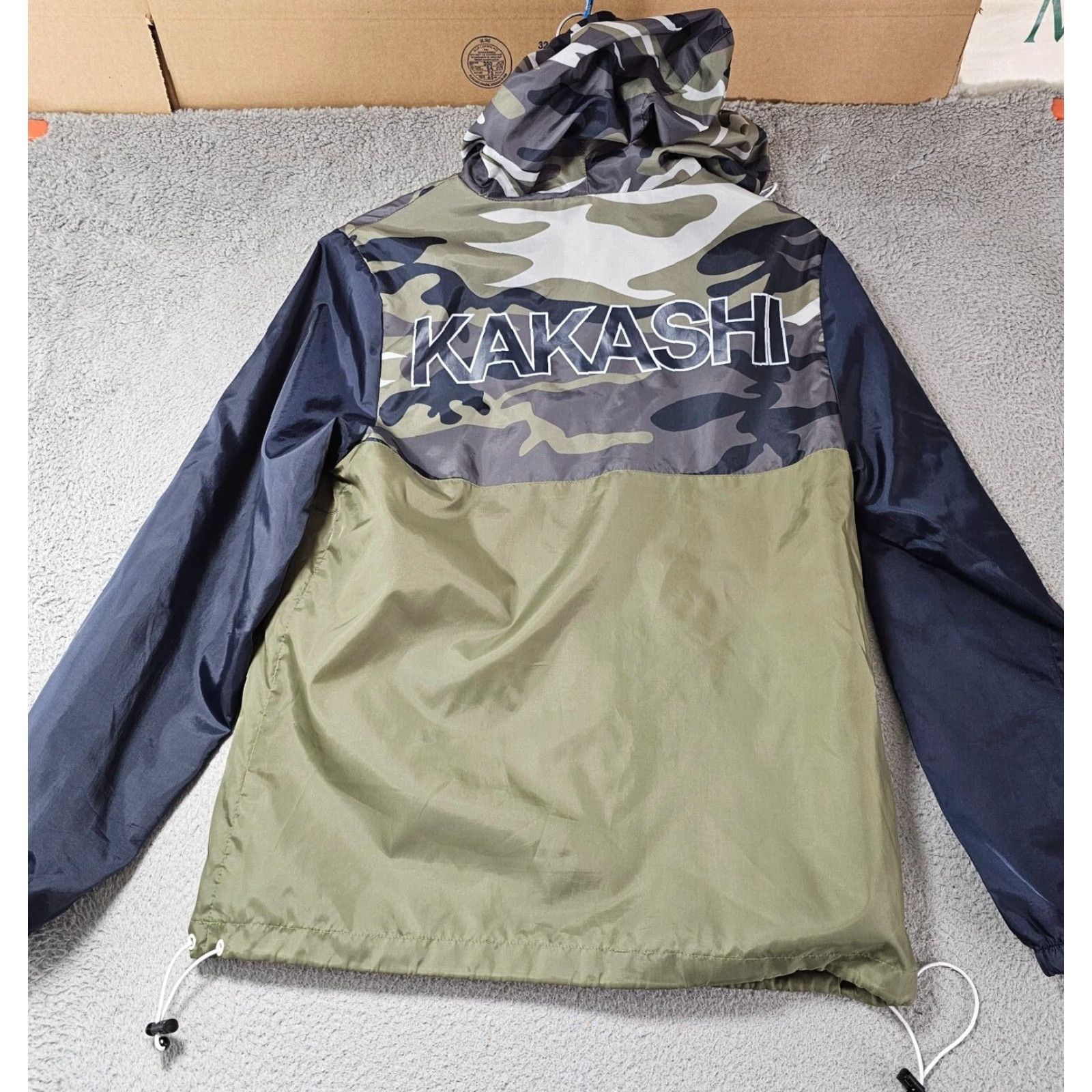 Vintage VINTAGE Box Lunch Kakashi Anbu Black Ops Naruto Windbreaker Jacket XS Camouflage Green Unisex Adults Jacket Mens Womens Size US XS / EU 42 / 0 - 4 Thumbnail