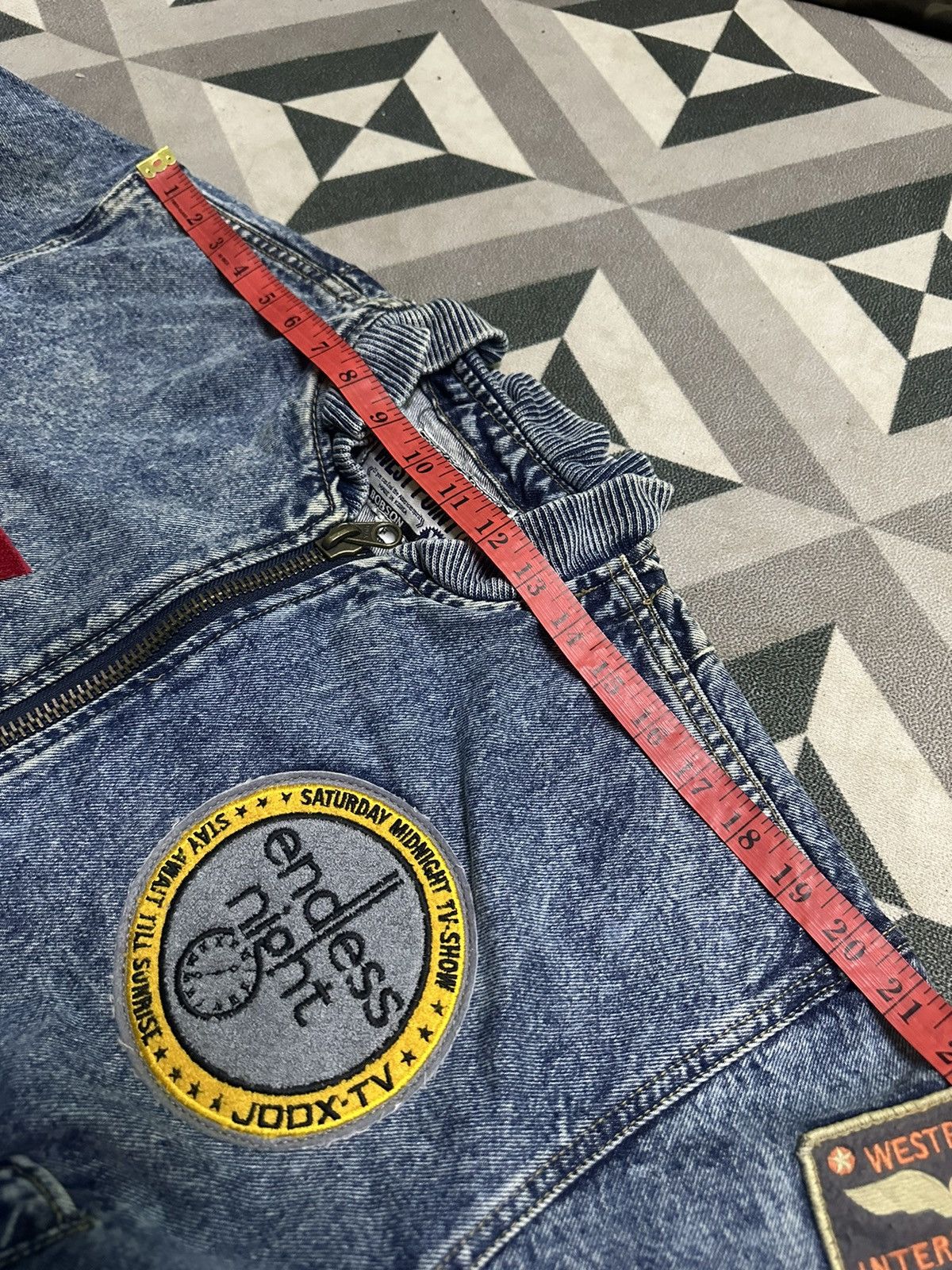 Japanese Brand Vintage Bobson denim bomber jacket Size US L / EU 52-54 / 3 - 11 Thumbnail