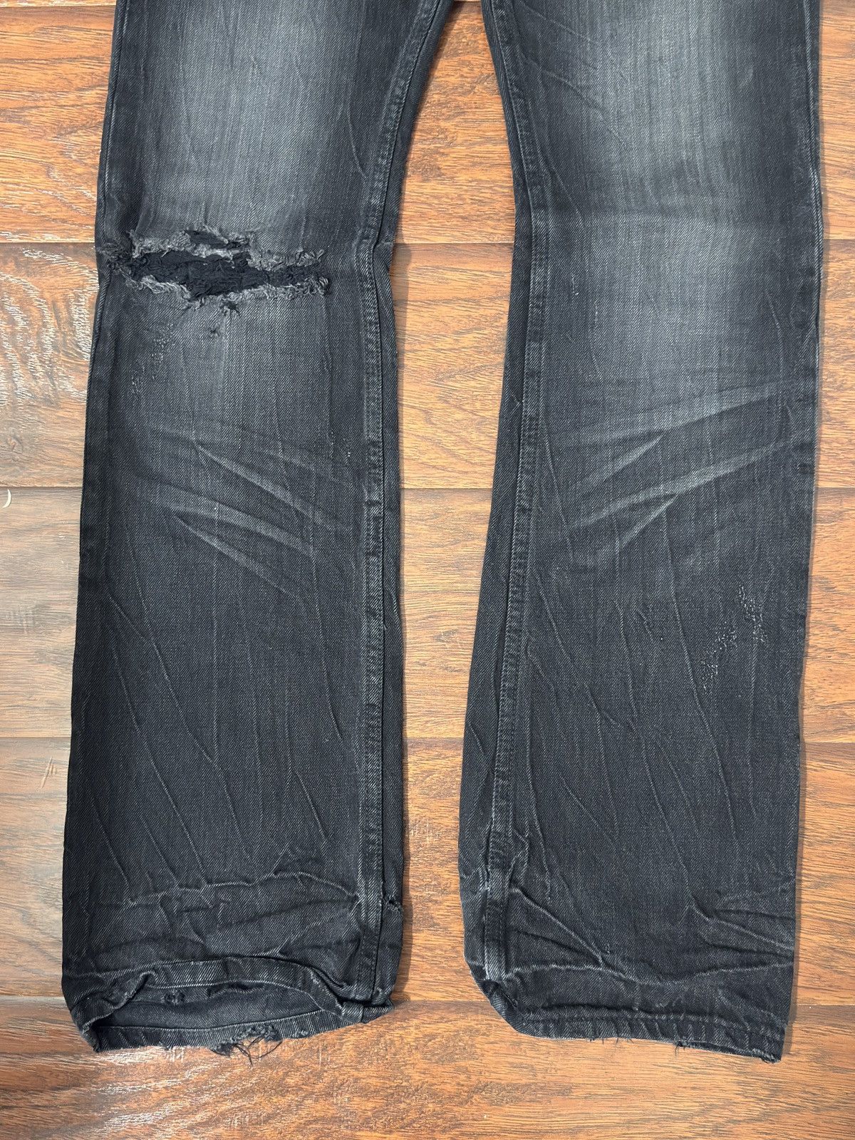 Japanese Brand Semanticdesign Black Flared Denim Size US 30 / EU 46 - 3 Thumbnail