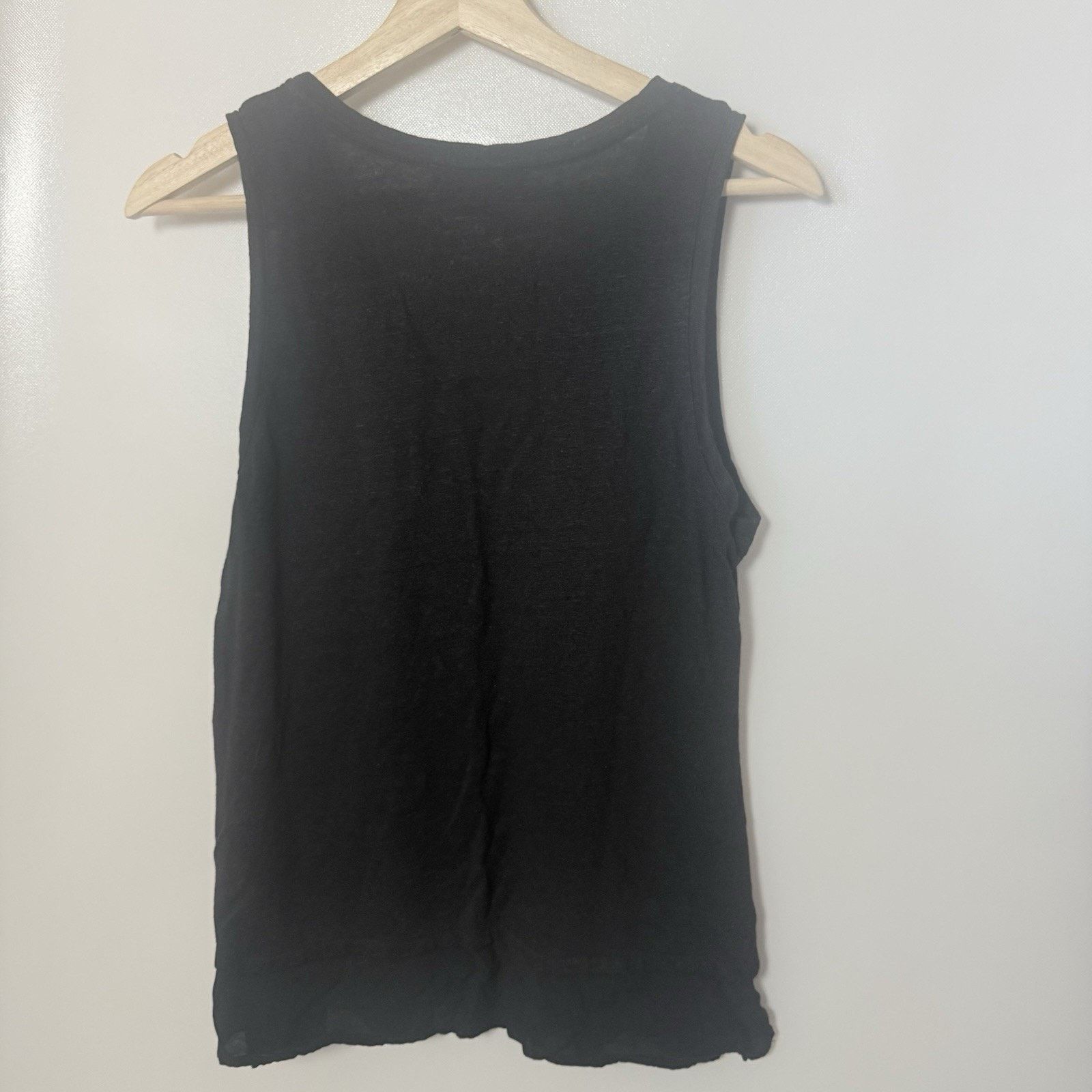 Sanctuary Sanctuary Anthropologie Tank Top Linen Slub Knit Academia Size L / US 10 / IT 46 - 2 Thumbnail