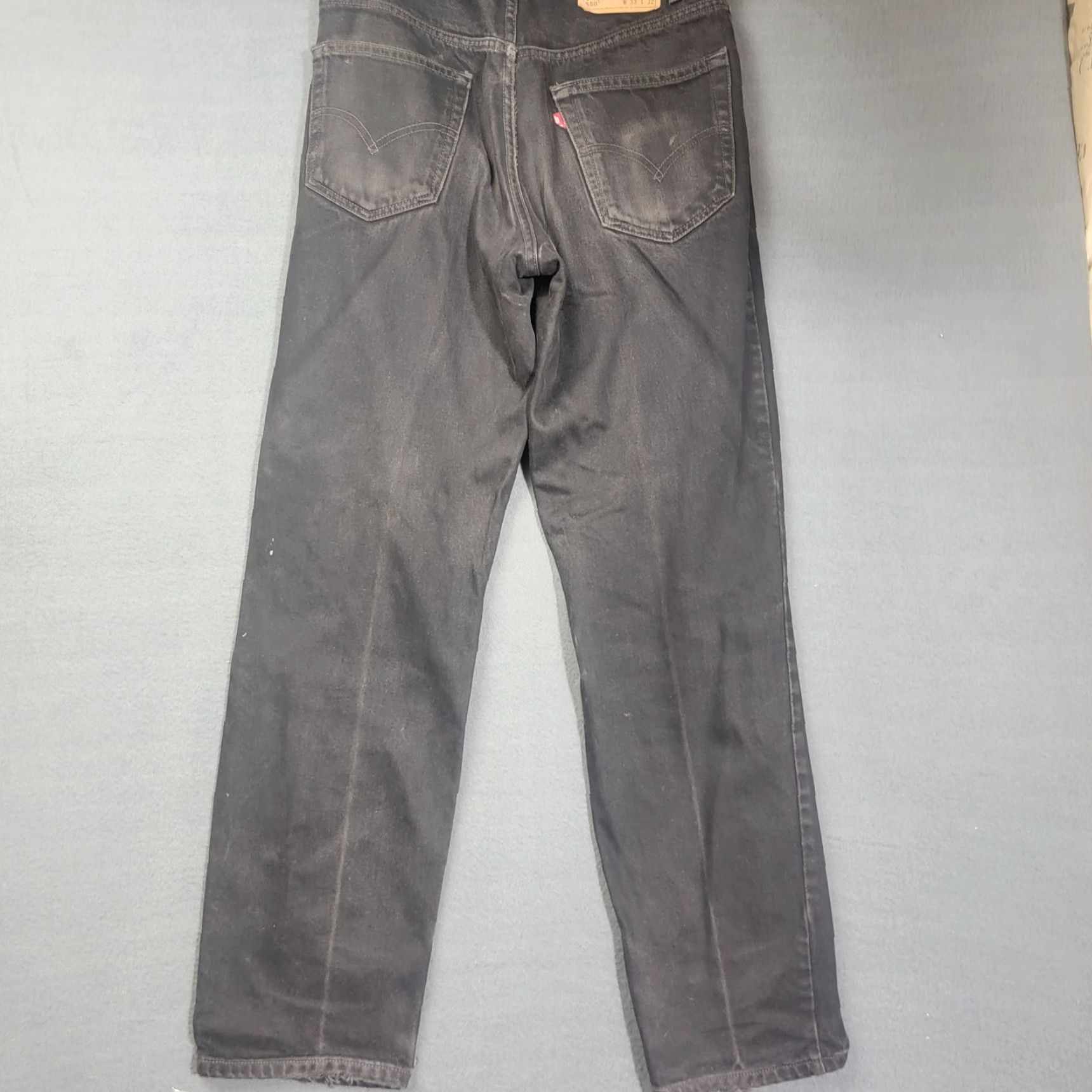 Levi's VINTAGE Levi’s 550 Jeans Relaxed Fit Black Size 33x32 Made In USA Men 90s USA Levi’s 550 Jeans Black Relaxed Fit 33x32 Men Size US 33 - 6 Thumbnail