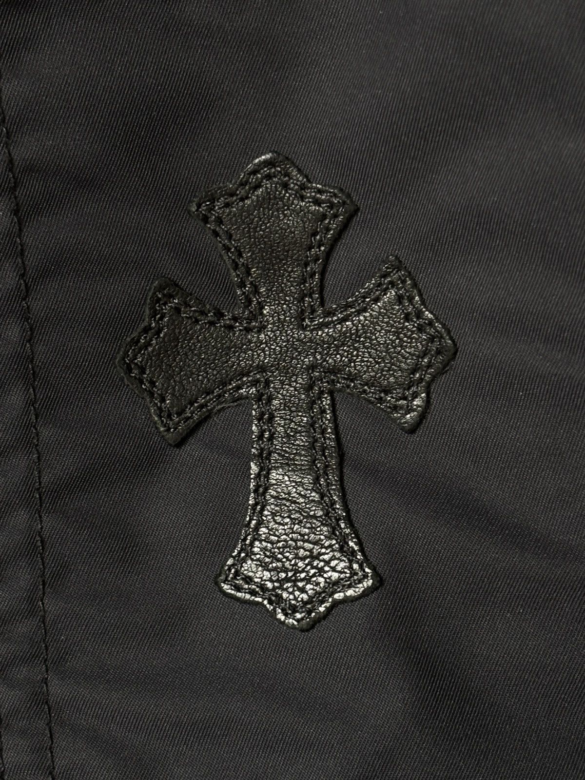 Chrome Hearts CHROME HEARTS | LEATHER CROSS PATCH NYLON CARPENTER PANTS Size US 31 - 12 Thumbnail