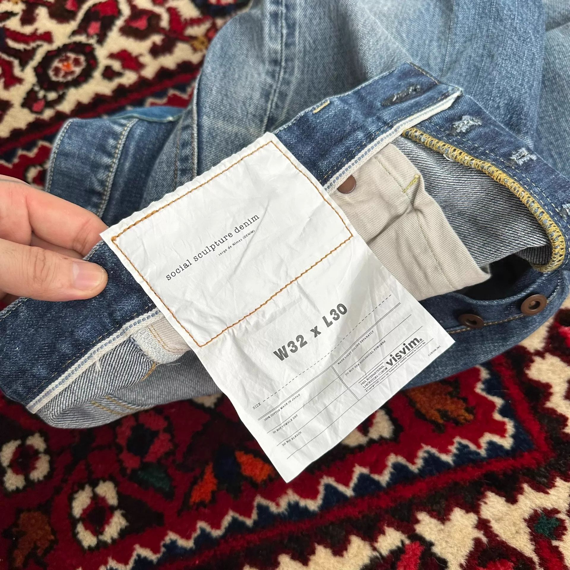 Visvim visvim 21AW 01.2D29 Washed Denim W32L30 9.5-9.8/10 Size US 32 / EU 48 - 7 Thumbnail