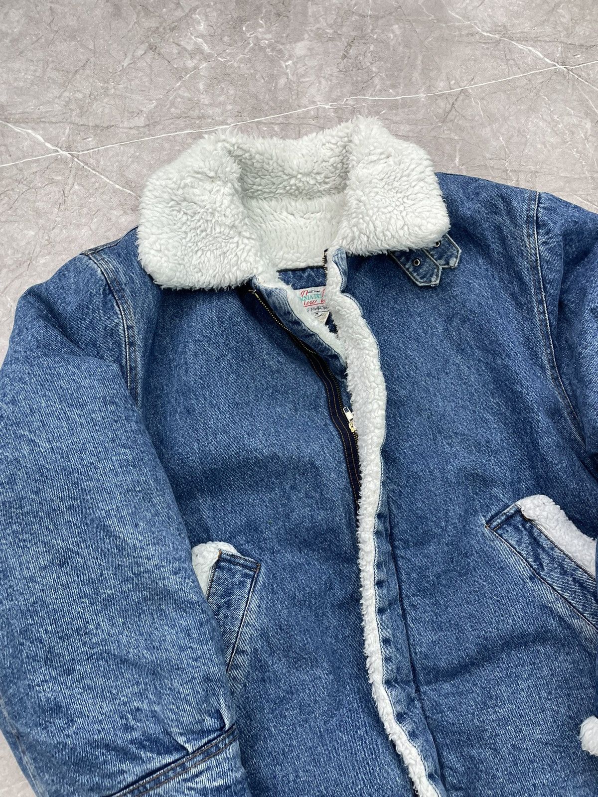 If Six Was Nine × Vintage FUR SHERPA LGB STYLE DISTRESSED US Army Style AF Jacket Size US M / EU 48-50 / 2 - 2 Thumbnail