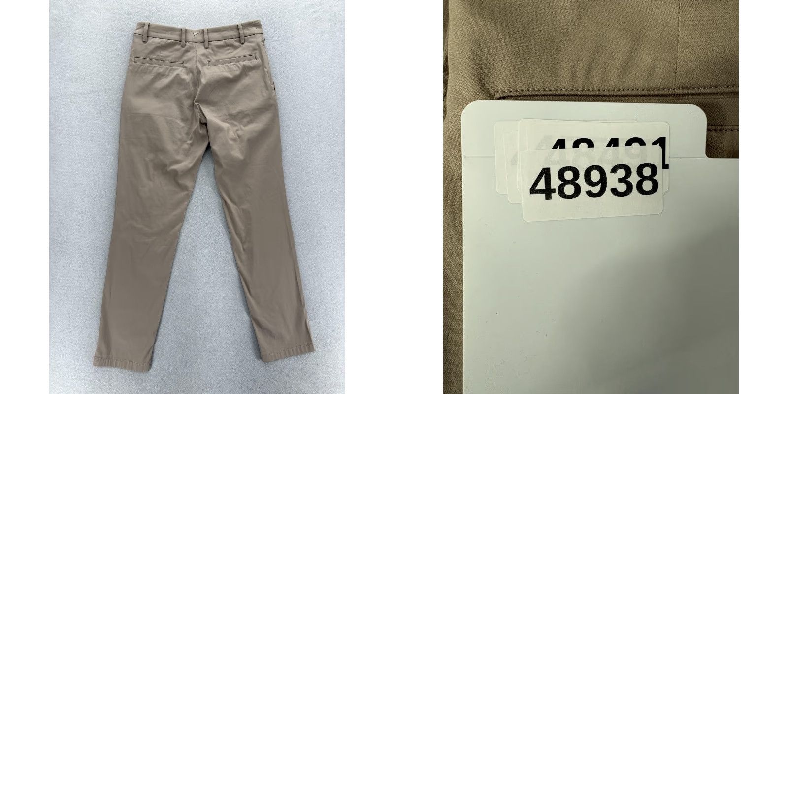 Vintage Birddogs Stretch Khakis Pants Mens 28x30 Beige Lined Casual Flat Front Zip Pocket Tapered Regular 30in Wh Size US 28 / EU 44 - 9 Thumbnail