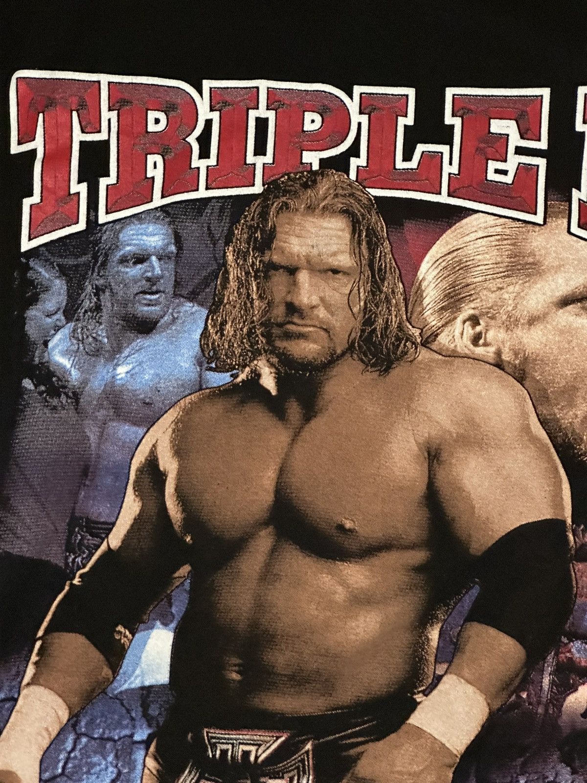 Vintage Vintage WWE Triple H Rap Tee Size US XL / EU 56 / 4 - 4 Thumbnail