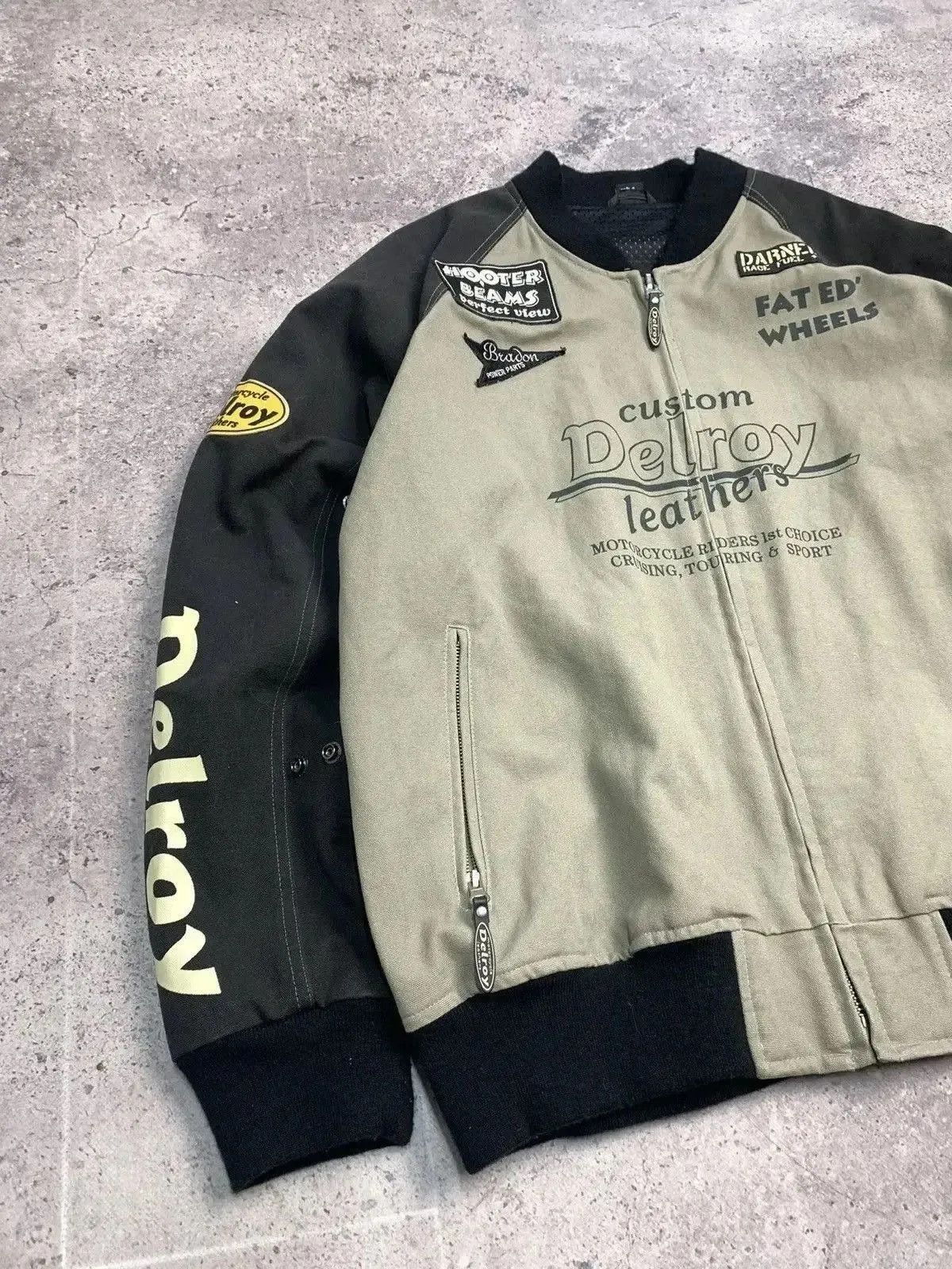 Formula 1 Vintage DELROY Racing Team Moto Jacket Y2K streetwear Size US XL / EU 56 / 4 - 5 Thumbnail