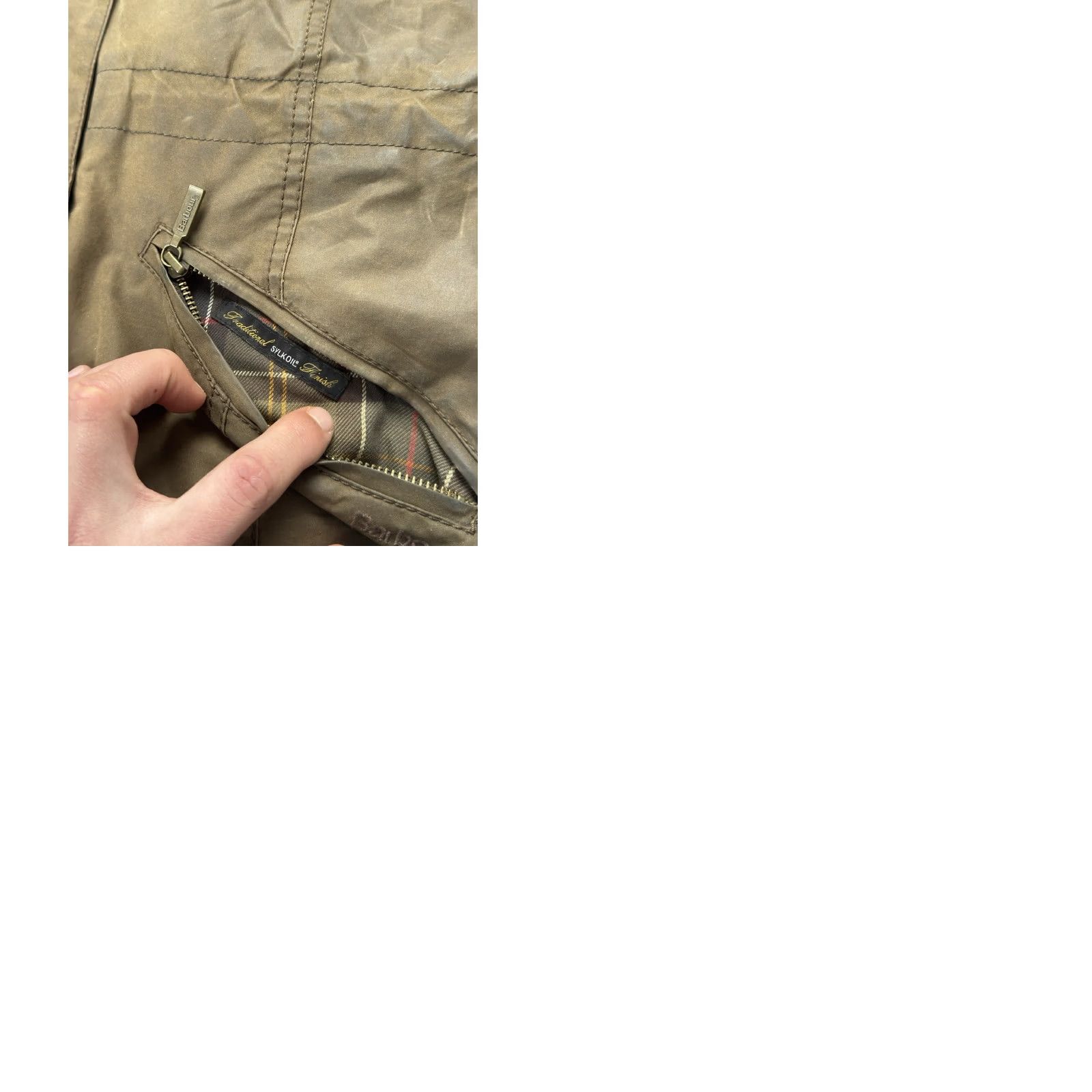 Barbour VINTAGE Barbour Jacket Parka Wax Cotton Brown Women's Coat Hooded Size UK 12 US 8 M Brown 90s Retro Vintage Barbour Clothes Womens Parka Jacket Size M / US 6-8 / IT 42-44 - 11 Thumbnail