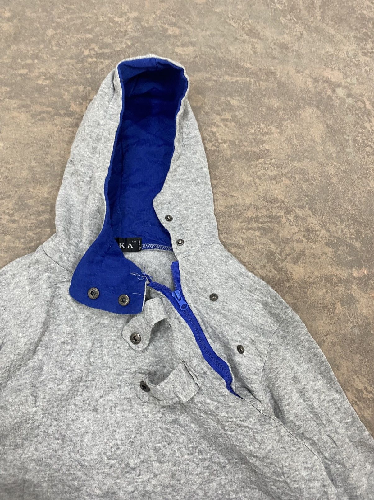 Le Grande Bleu (L.G.B.) 2000s -VSKA Asymmetrical Zipper Hoodie punk grunge lgb Size US S / EU 44-46 / 1 - 10 Thumbnail