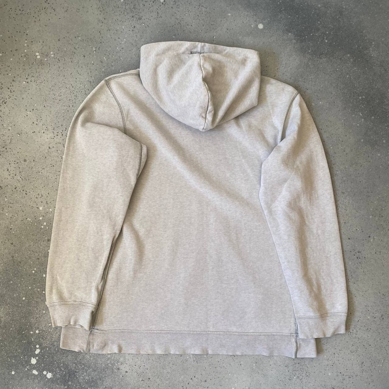 Nike × Vintage 90s Nike Vintage Swoosh Logo Hoodie (Drill/Gorpcore) Y2K Size US L / EU 52-54 / 3 - 10 Thumbnail