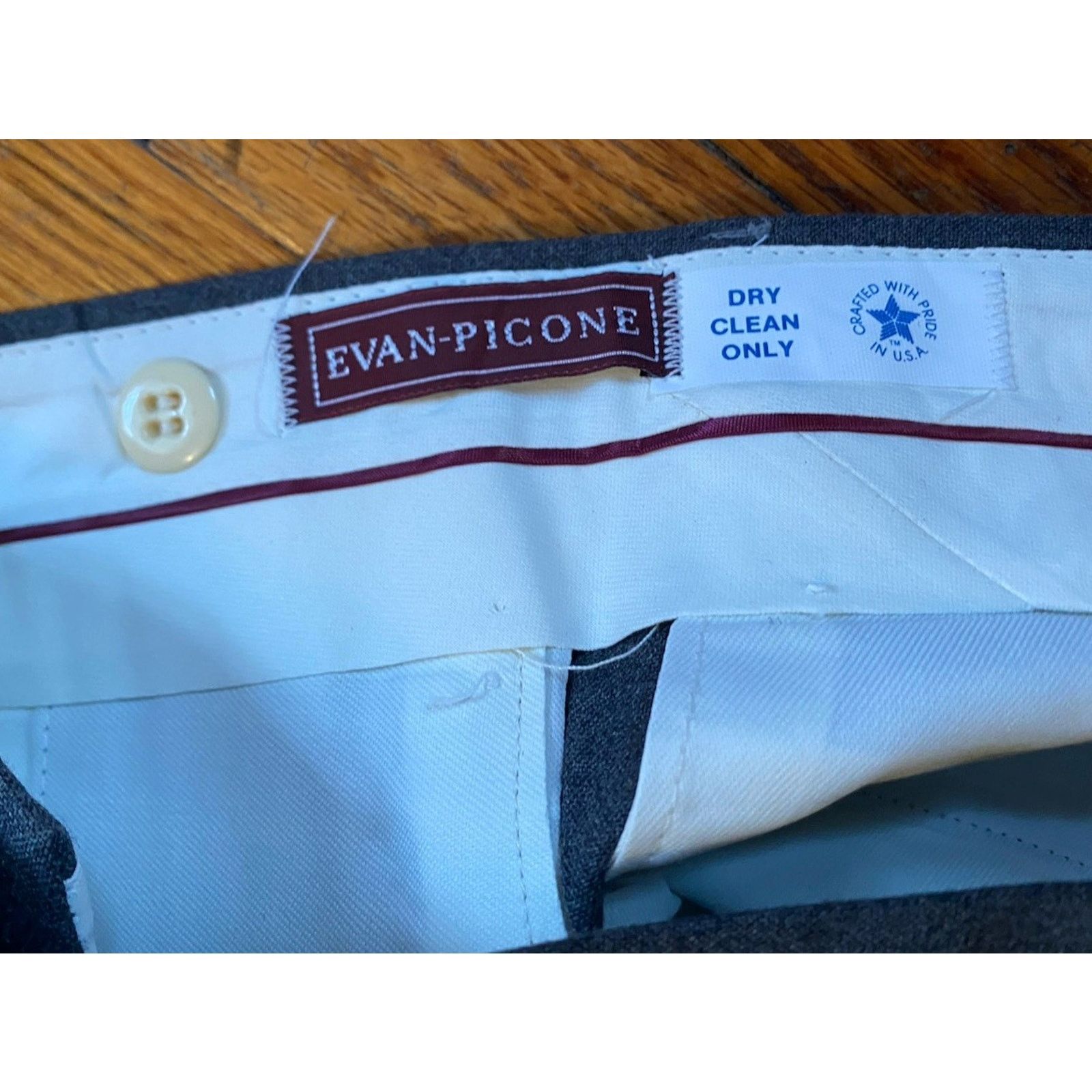Evan Picone NEW USA Evan Picone Men’s Pants Wool W36 Unfinished Hem NWT Size US 36 / EU 52 - 4 Thumbnail