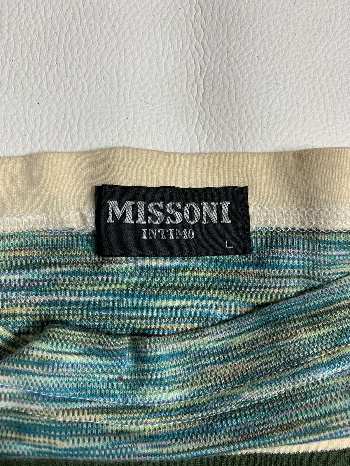 Designer × Missoni × Vintage Vintage Missoni Intimo Striped Longsleeve Tshirt Size US L / EU 52-54 / 3 - 3 Thumbnail