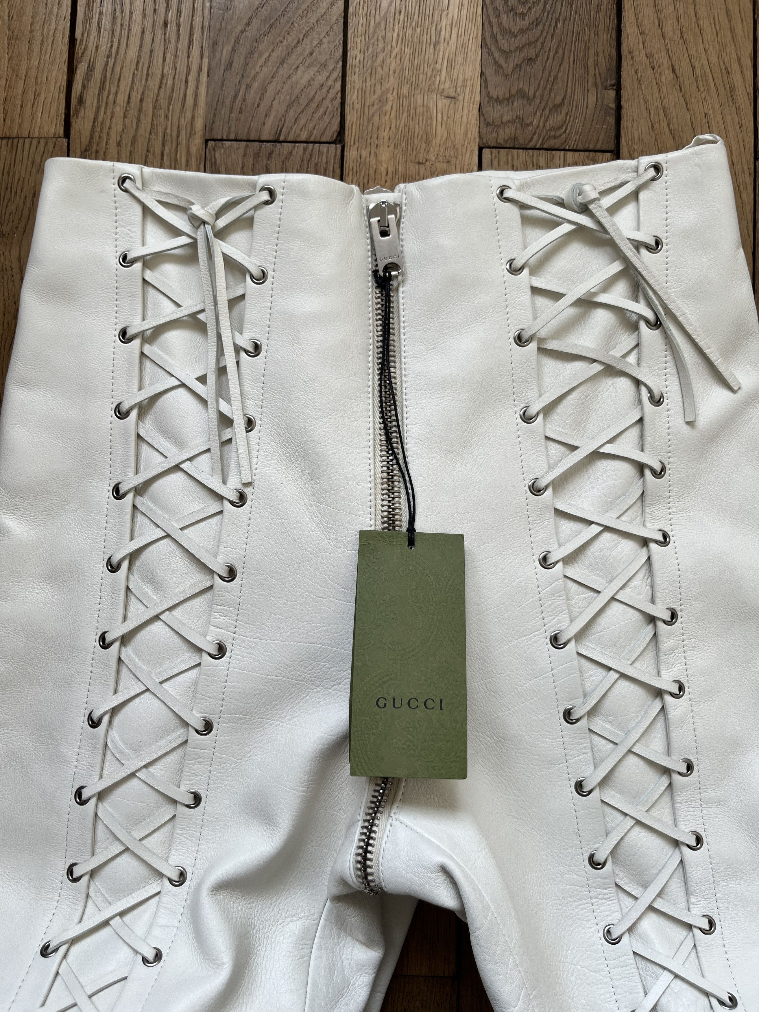 Gucci Gucci Lace-Up Leather Pants Size US 28 / EU 44 - 9 Thumbnail