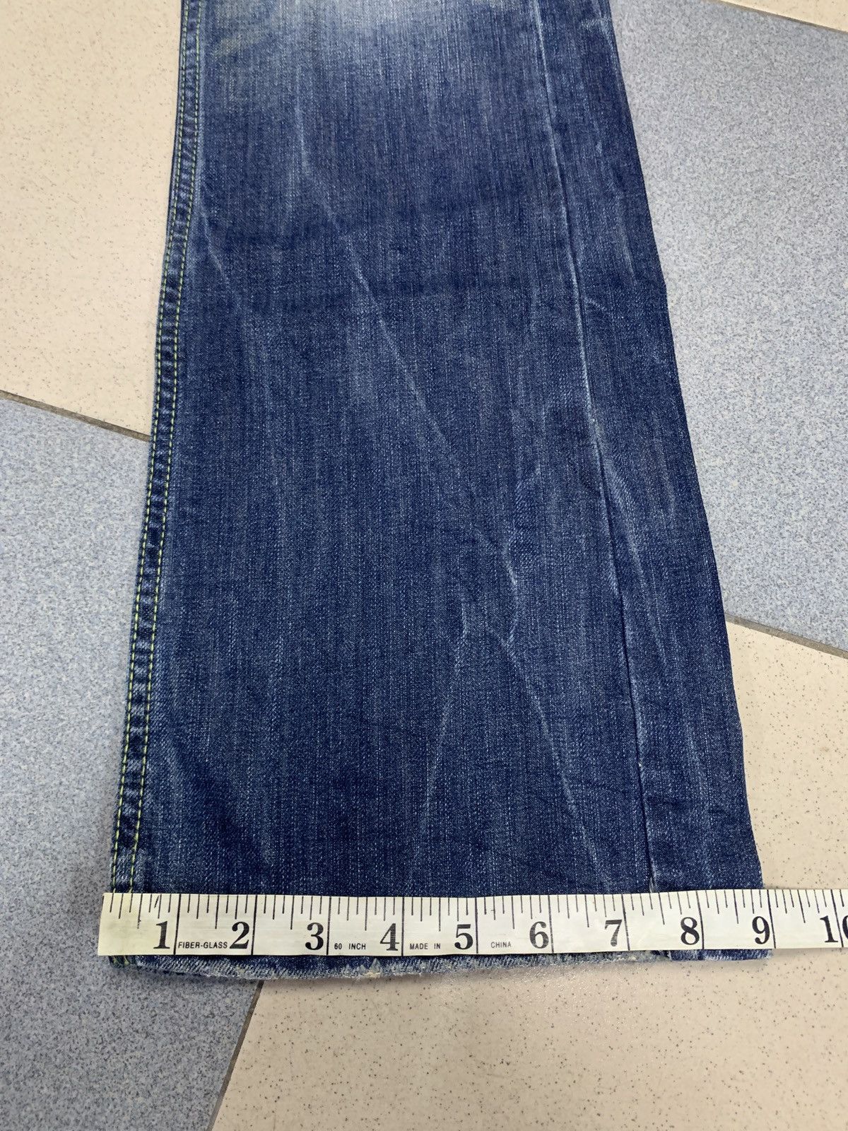 If Six Was Nine Y2K Red Pepper Denim Japan Wings Flared Jeans Size US 28 / EU 44 - 21 Thumbnail