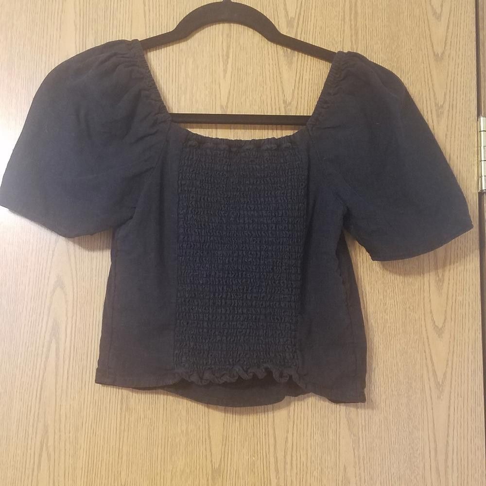 Abercrombie & Fitch Abercrombie & Fitch Black Crop Top Size Small Size S / US 4 / IT 40 - 2 Thumbnail