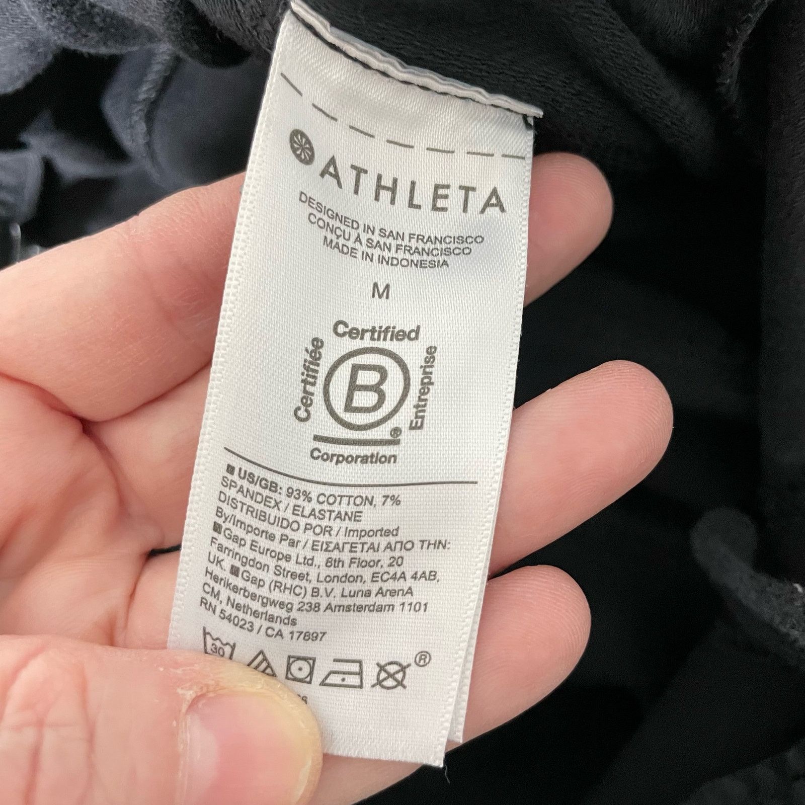Athleta Athleta Women's Black Straight Leg Sweatpants - Size Medium Size 30" / US 8 / IT 44 - 5 Thumbnail