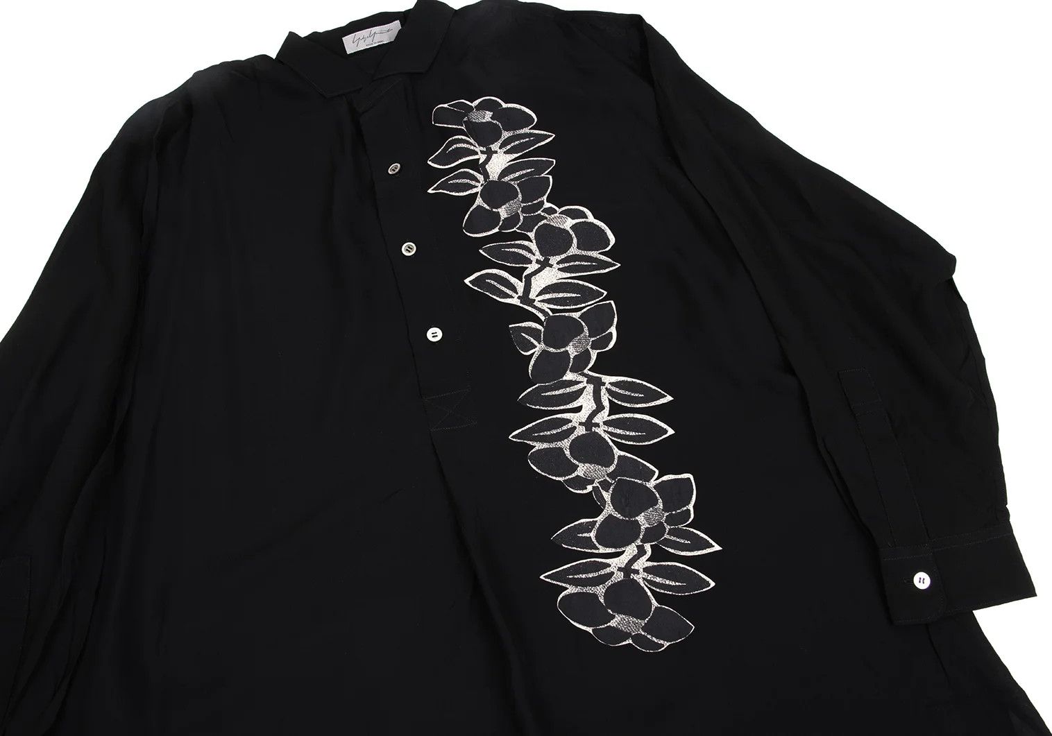 Yohji Yamamoto Yohji Yamamoto Floral Print Long Shirt Size US M / EU 48-50 / 2 - 6 Thumbnail