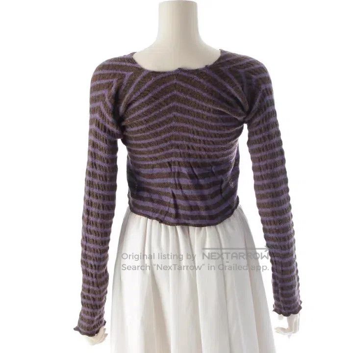 Comme des Garcons Comme Des Garcons Medium size Striped textured bouclé knit Size XS / US 0-2 / IT 36-38 - 3 Thumbnail