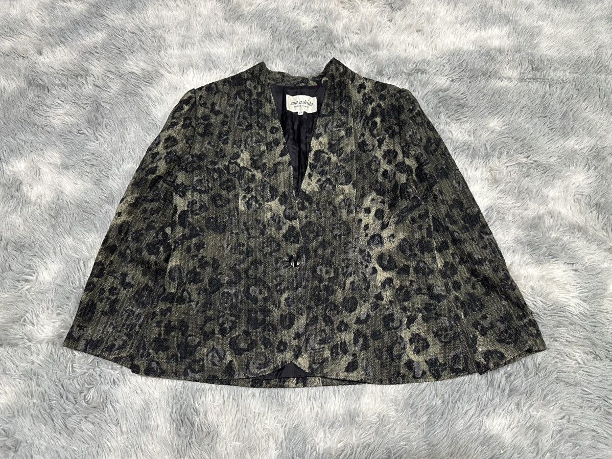 Japanese Brand 🔥Vintage Jun Ashida Leopard Blazer Jacket Size US M / EU 48-50 / 2 - 1 Thumbnail