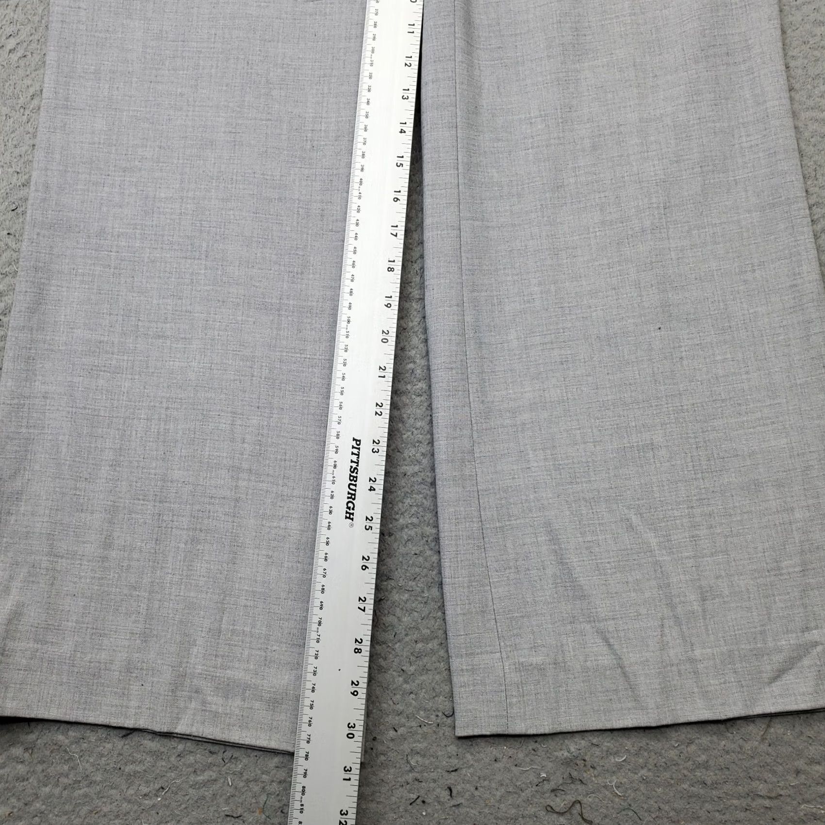 Vintage Lane Bryant Pants Womens 14 Gray Stretch Flat Front Bootcut Leg 2 Button Fly Shirt Pants Womens Size 14 Gray Bootcut Mens Womens Girls Boys Size 36" / US 14 / IT 50 - 4 Thumbnail