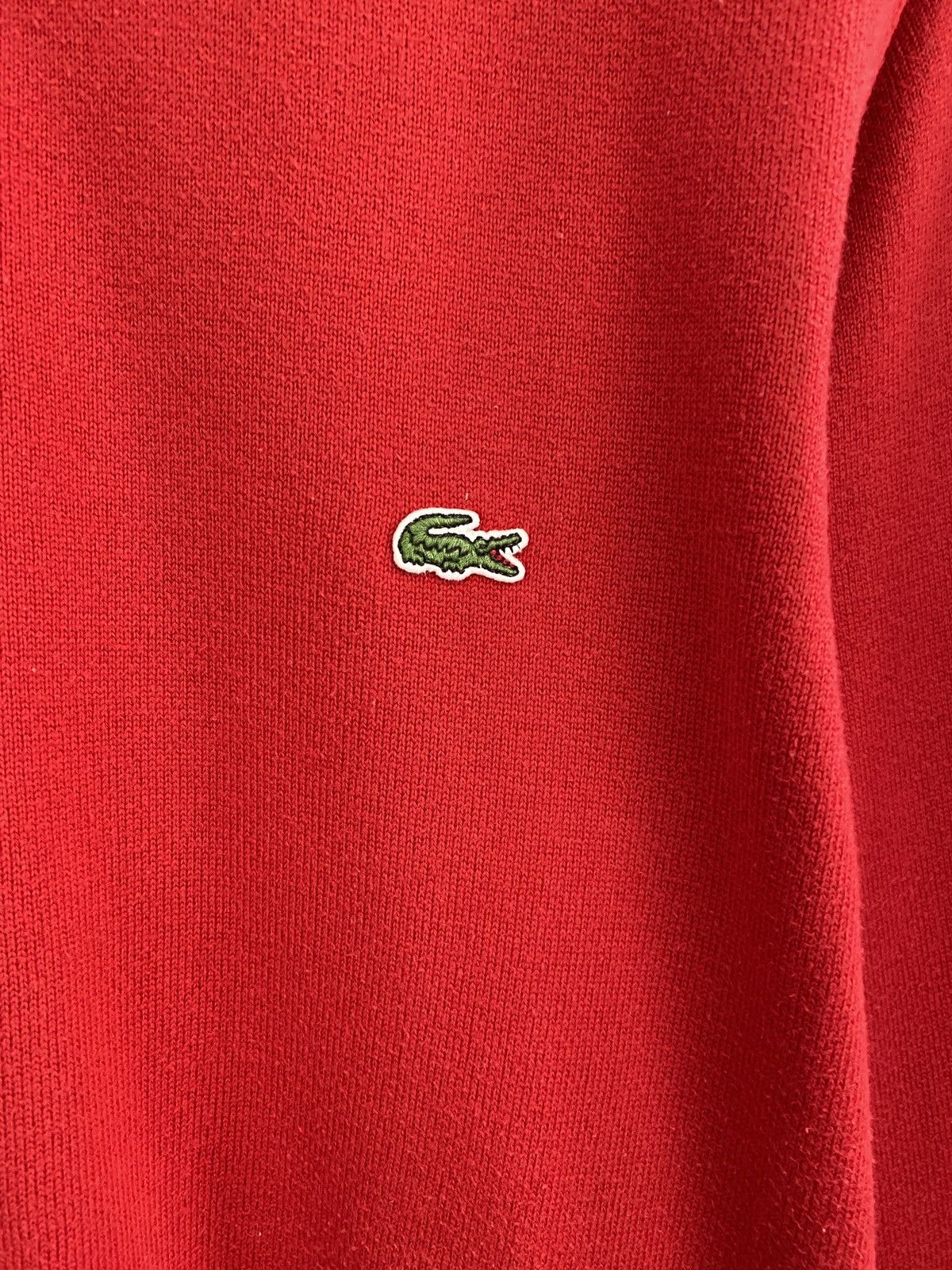 Lacoste 🇺🇸 Y2K Lacoste 1/4 Zip Hoodie College Style Hype Rare Size US XL / EU 56 / 4 - 4 Thumbnail