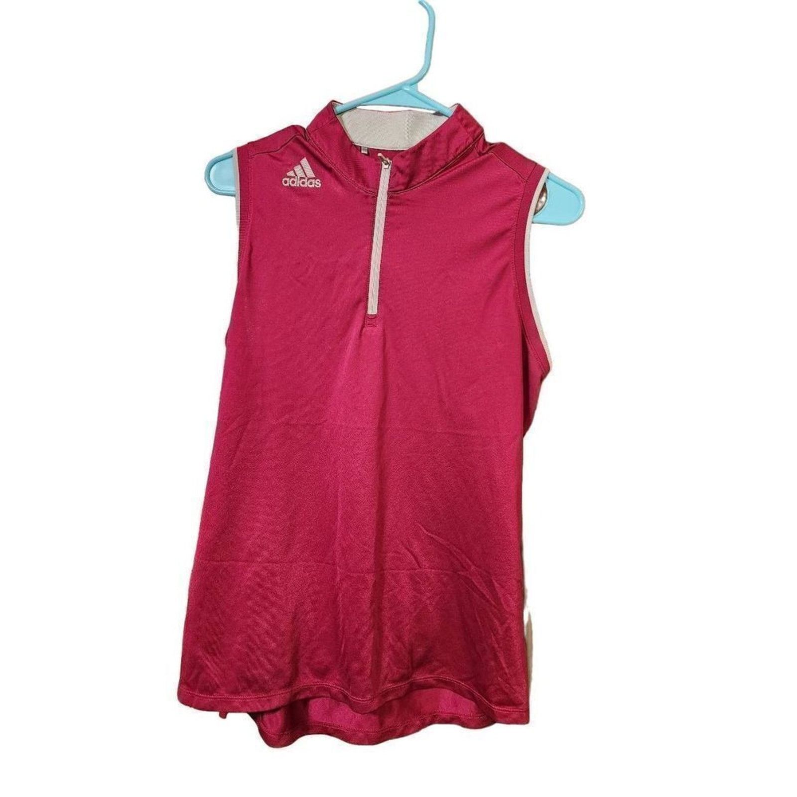 Adidas Womens Large red adidas tank Size L / US 10 / IT 46 - 1 Thumbnail