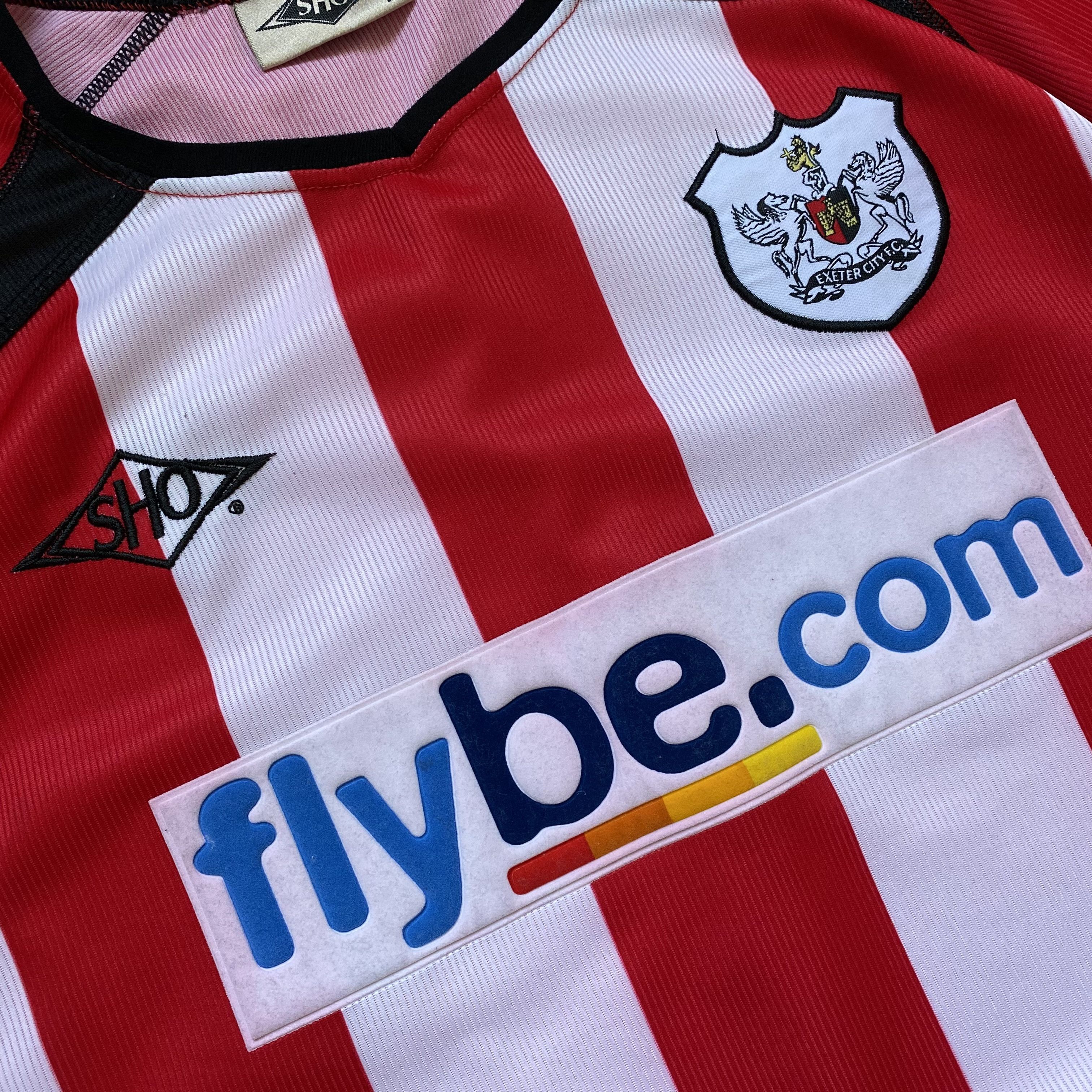 Nike ⚽️ Vintage 90s Exeter City SHO jersey long sleeve Blokcore Size US L / EU 52-54 / 3 - 7 Thumbnail