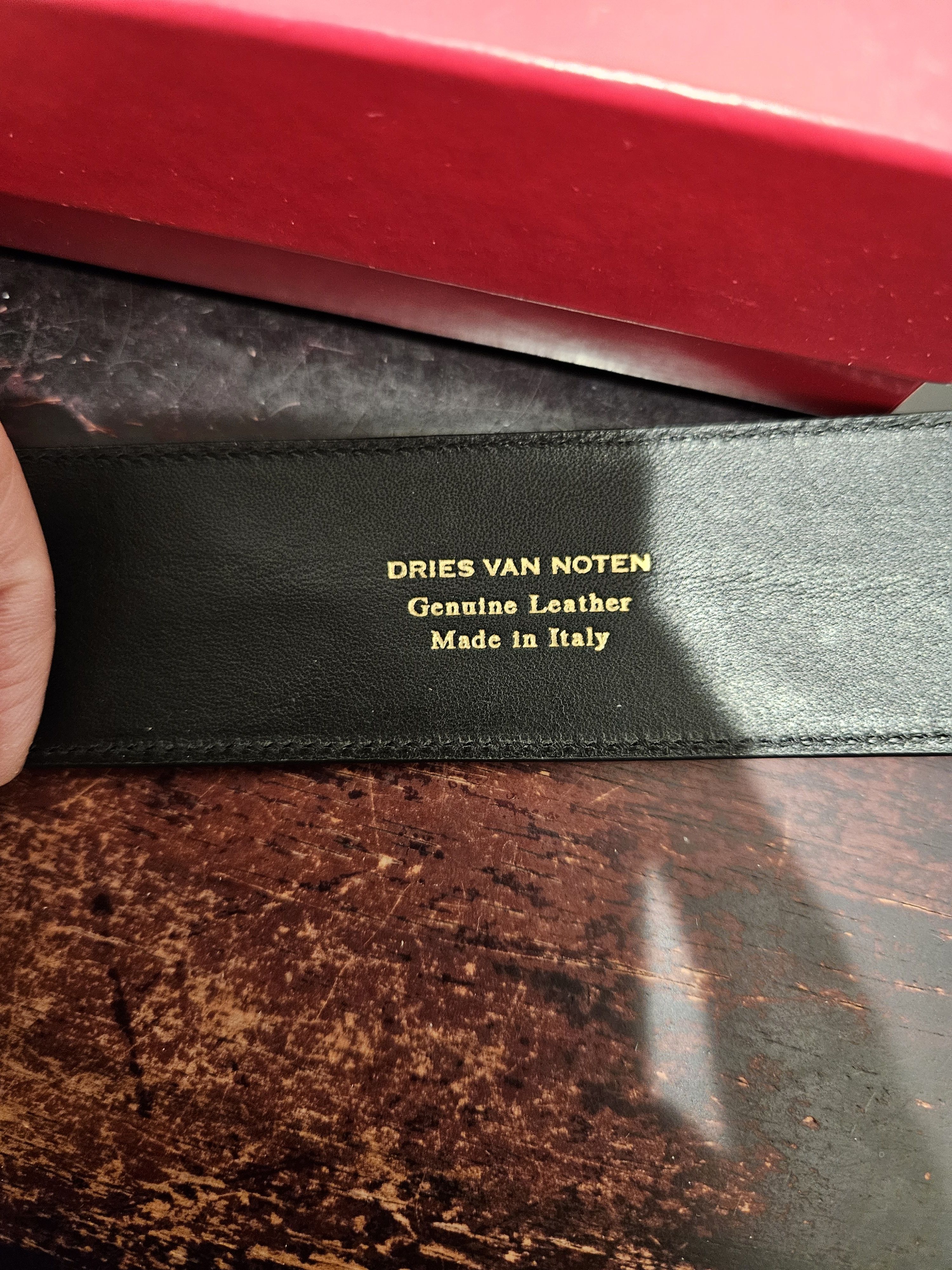 Dries Van Noten Leather Cowboy Belt - UNISEX Size 36 - 8 Thumbnail