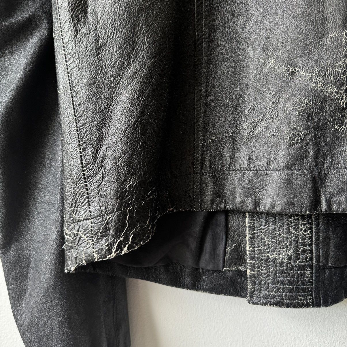 Rick Owens Rick Owens SS09 Gradient Blistered Intarsia Leather Jacket Size US M / EU 48-50 / 2 - 11 Thumbnail