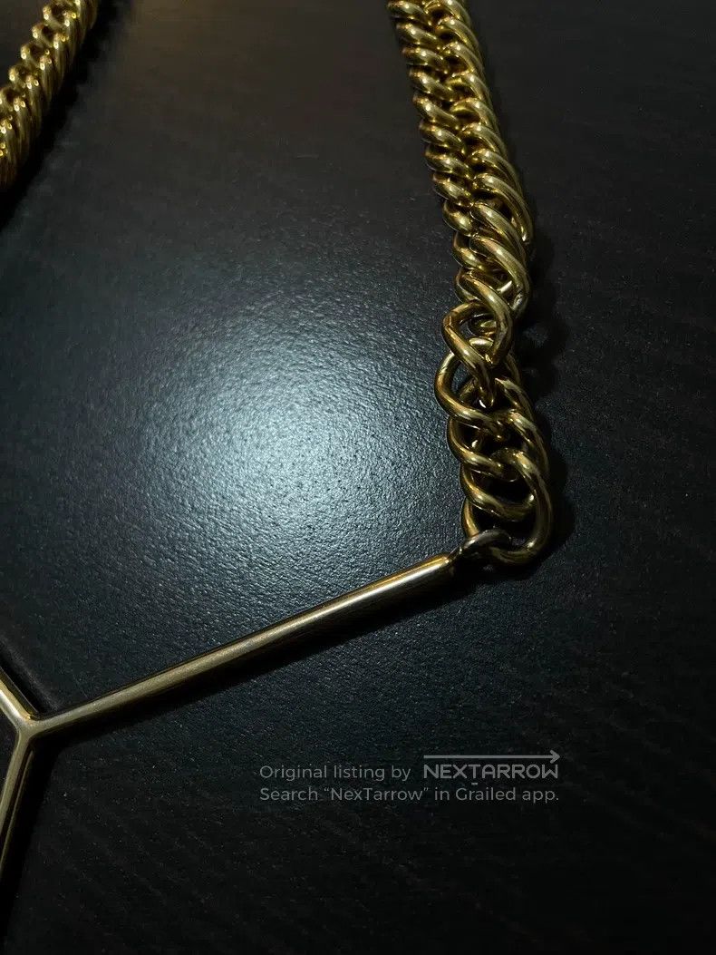 Y/Project Y/Project OS Gold Y logo thick necklace Size ONE SIZE - 4 Thumbnail
