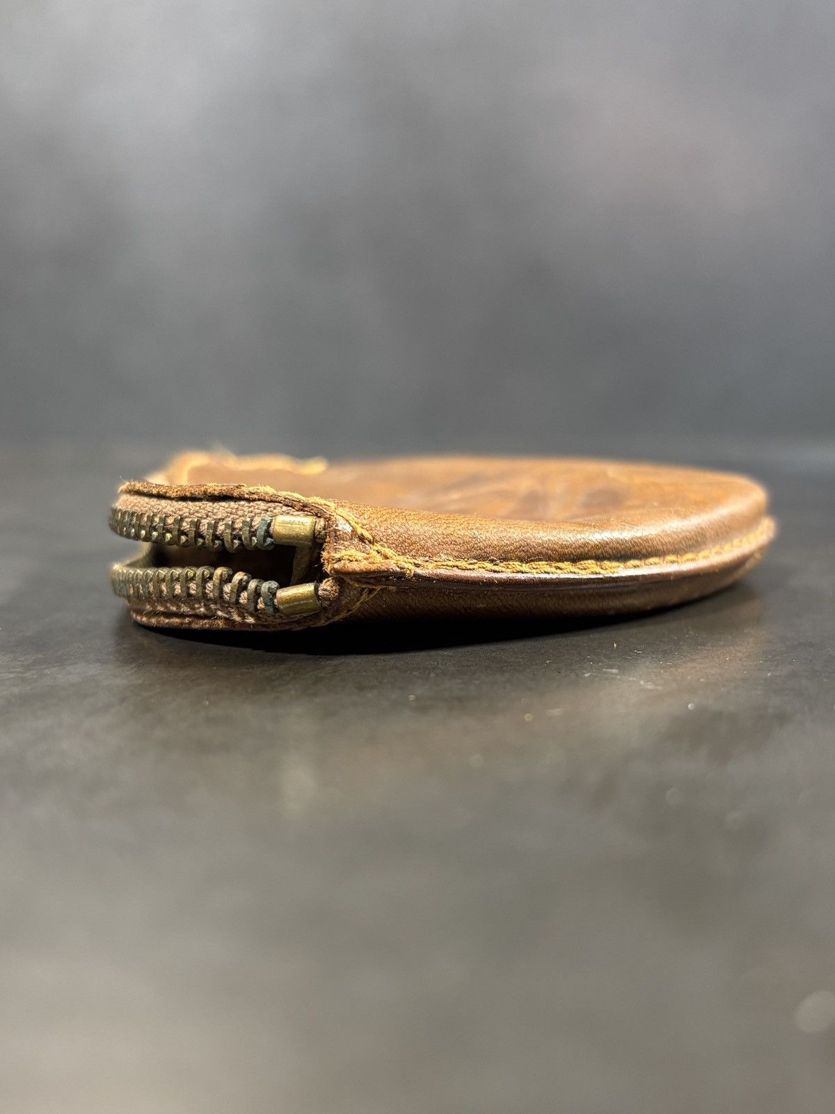 Vintage True Vintage Leather Coin Purse West Germany Horse Brass 60s Size ONE SIZE - 8 Thumbnail