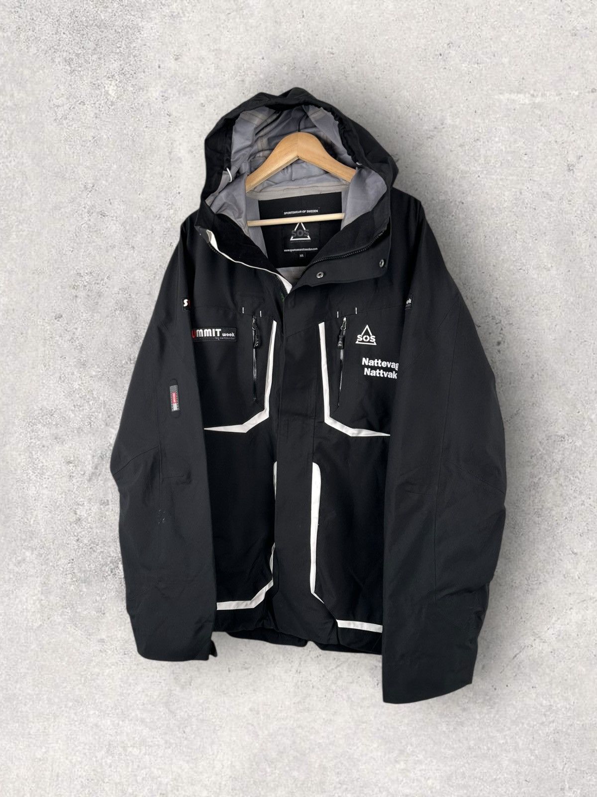 Goretex SOS Snowboarding Outdoor Jacket Hooded Recco Size US XXL / EU 58 / 5 - 1 Thumbnail