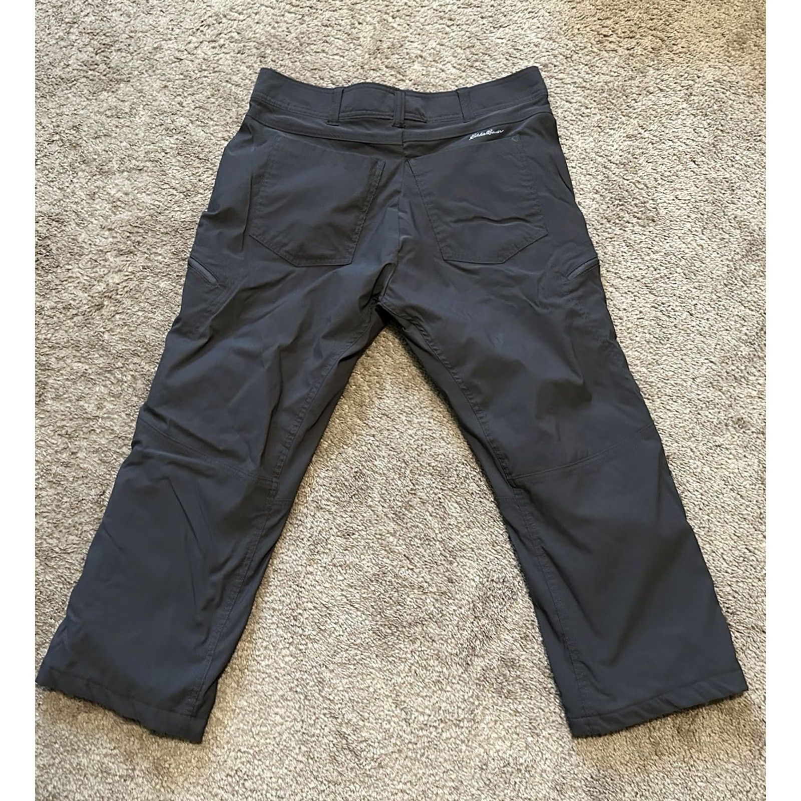 Eddie Bauer Eddie Bauer Travex Pants Womens 33W Outdoor Hiking Performance Lightweight Black Cropped Regular Pockets Mens Womens Girls? Size 24" / US 00 / IT 34 - 4 Thumbnail